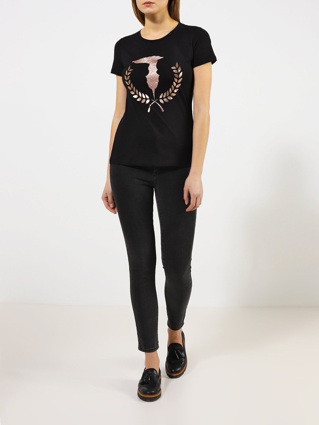 

Trussardi Jeans Футболка, Chernyy, Футболка