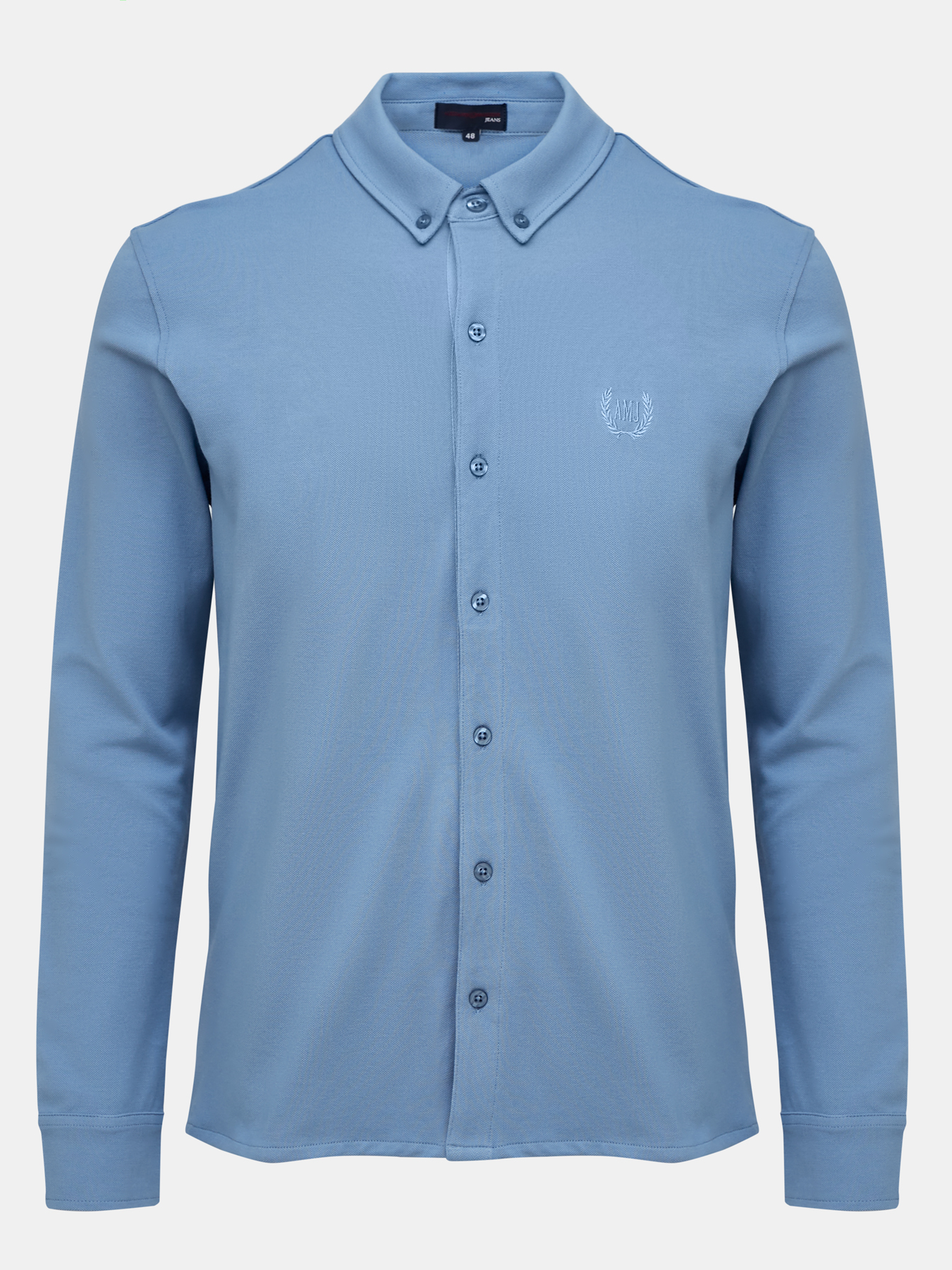 Рубашка Alessandro Manzoni Jeans 367433-026, цвет голубой, размер 50 - фото 1