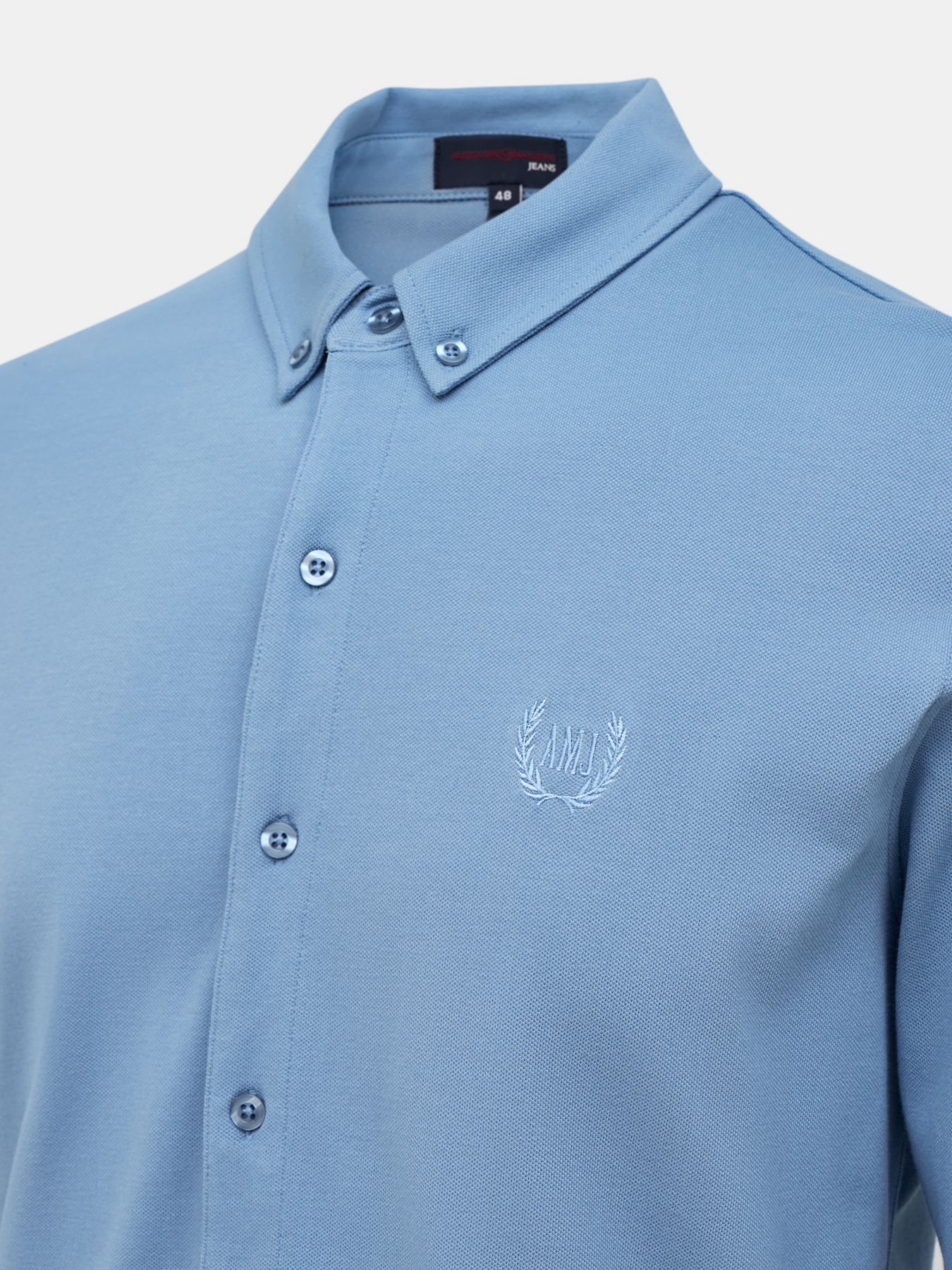 Рубашка Alessandro Manzoni Jeans 367433-029, цвет голубой, размер 56 - фото 2
