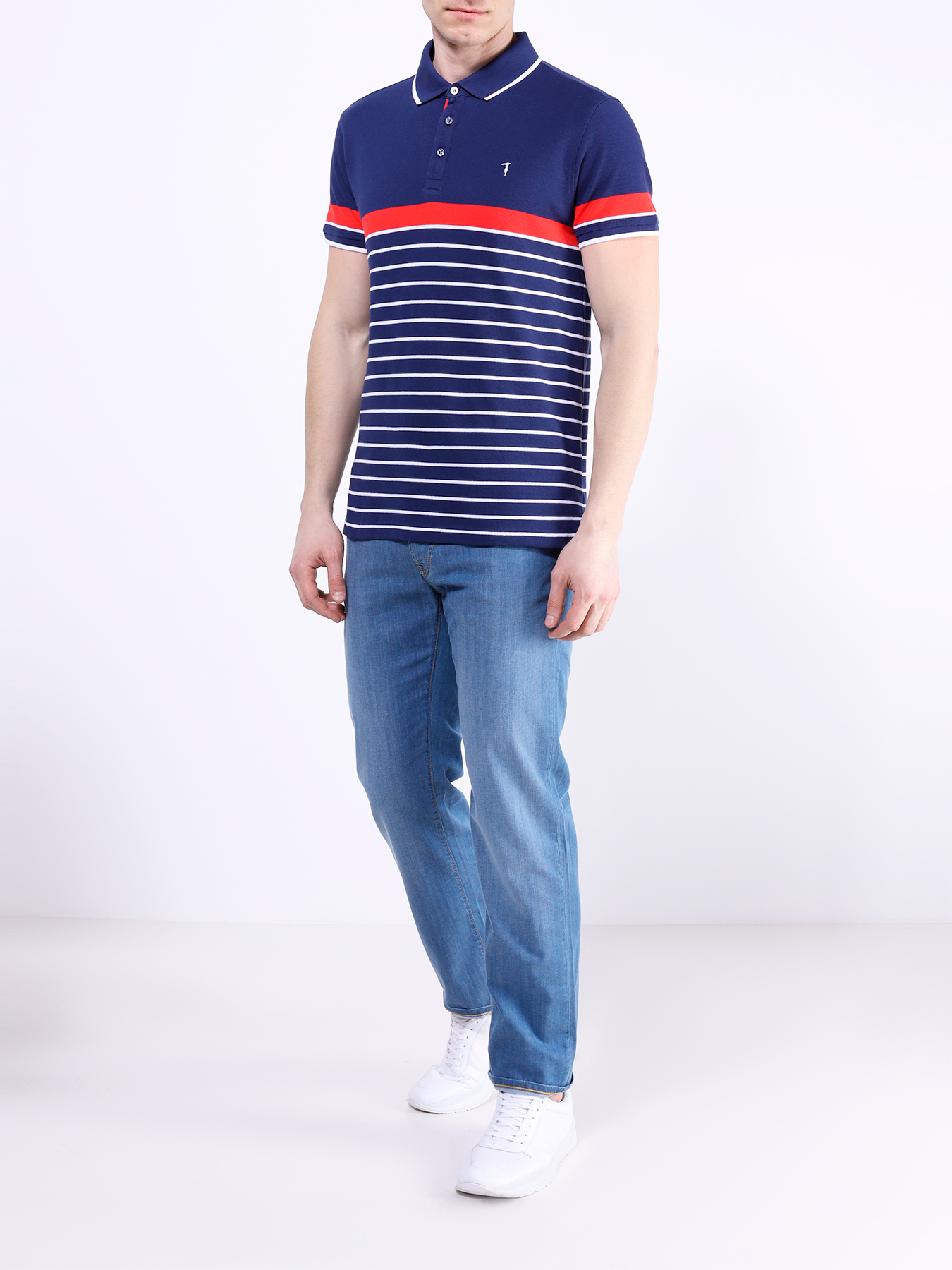 

Trussardi Jeans Поло, Siniy, Поло
