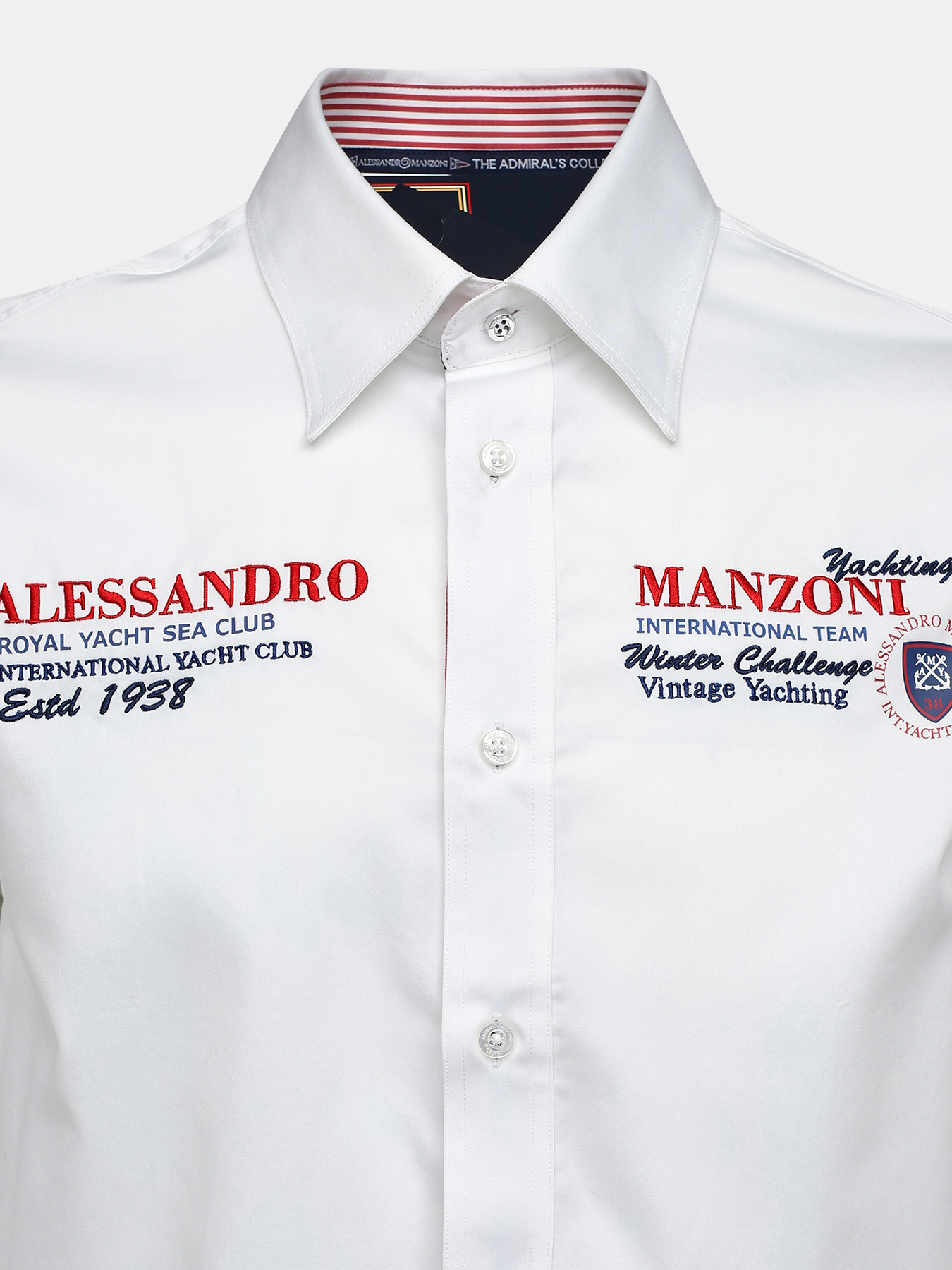 Alessandro Manzoni Yachting Рубашка 379749-030 Фото 3