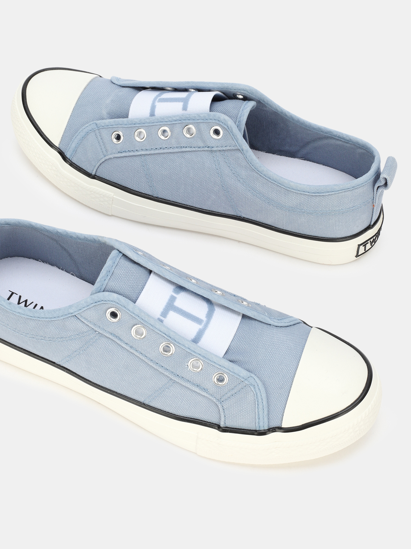 Кеды TWINSET. Цвет голубой