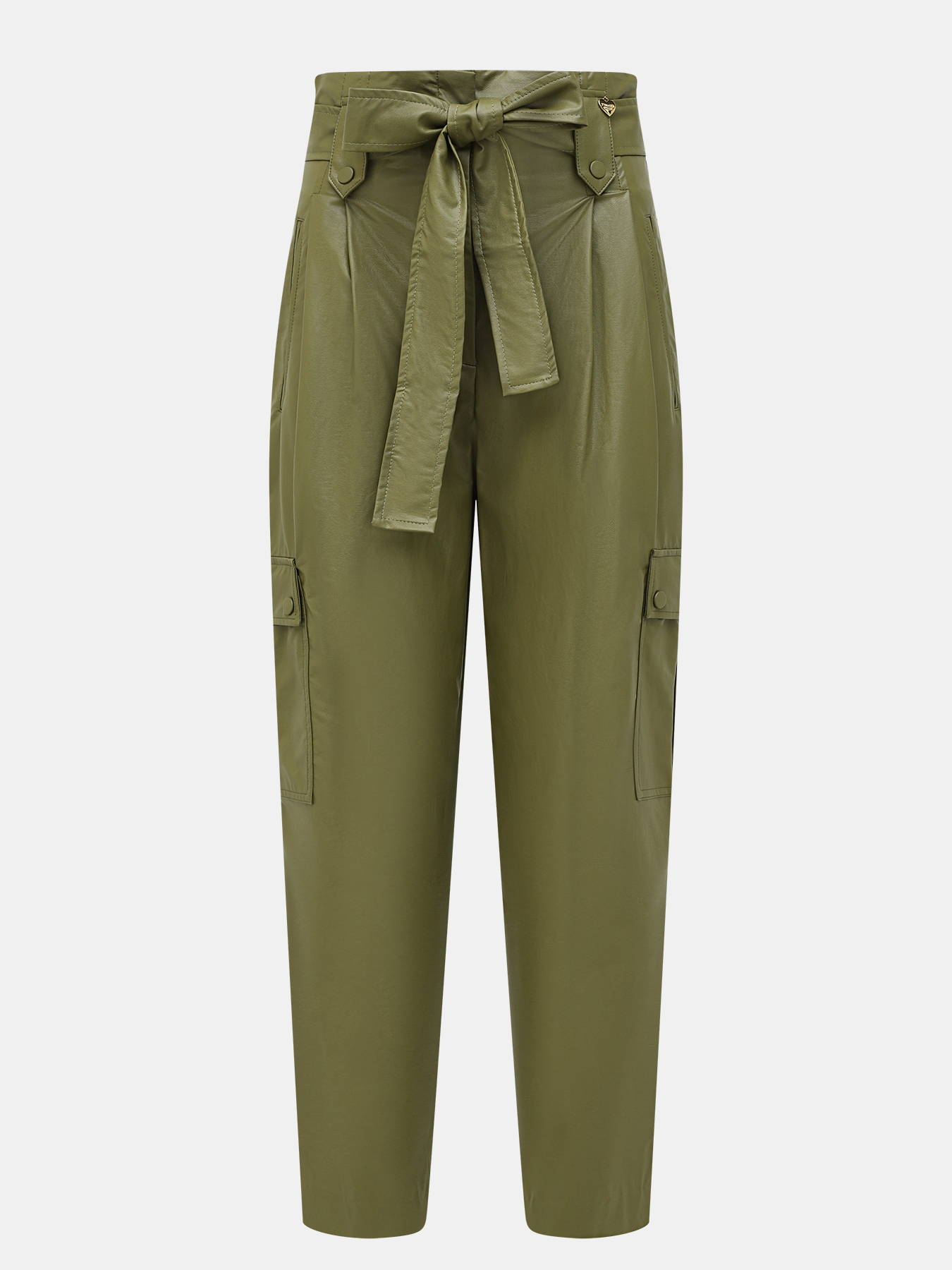 Брюки TWINSET. Цвет хаки