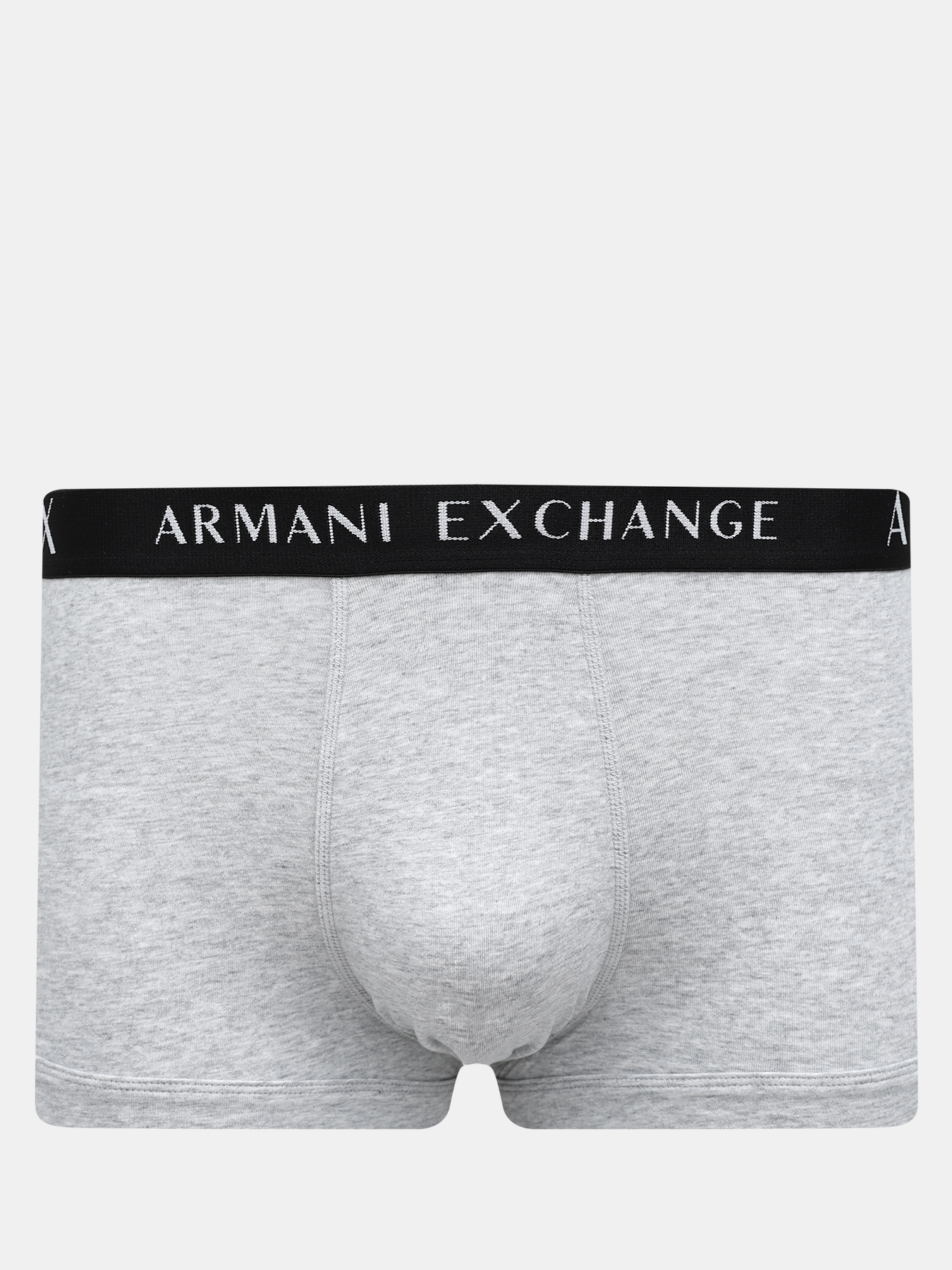 Мужские боксеры (3 шт) Armani Exchange. Цвет черный