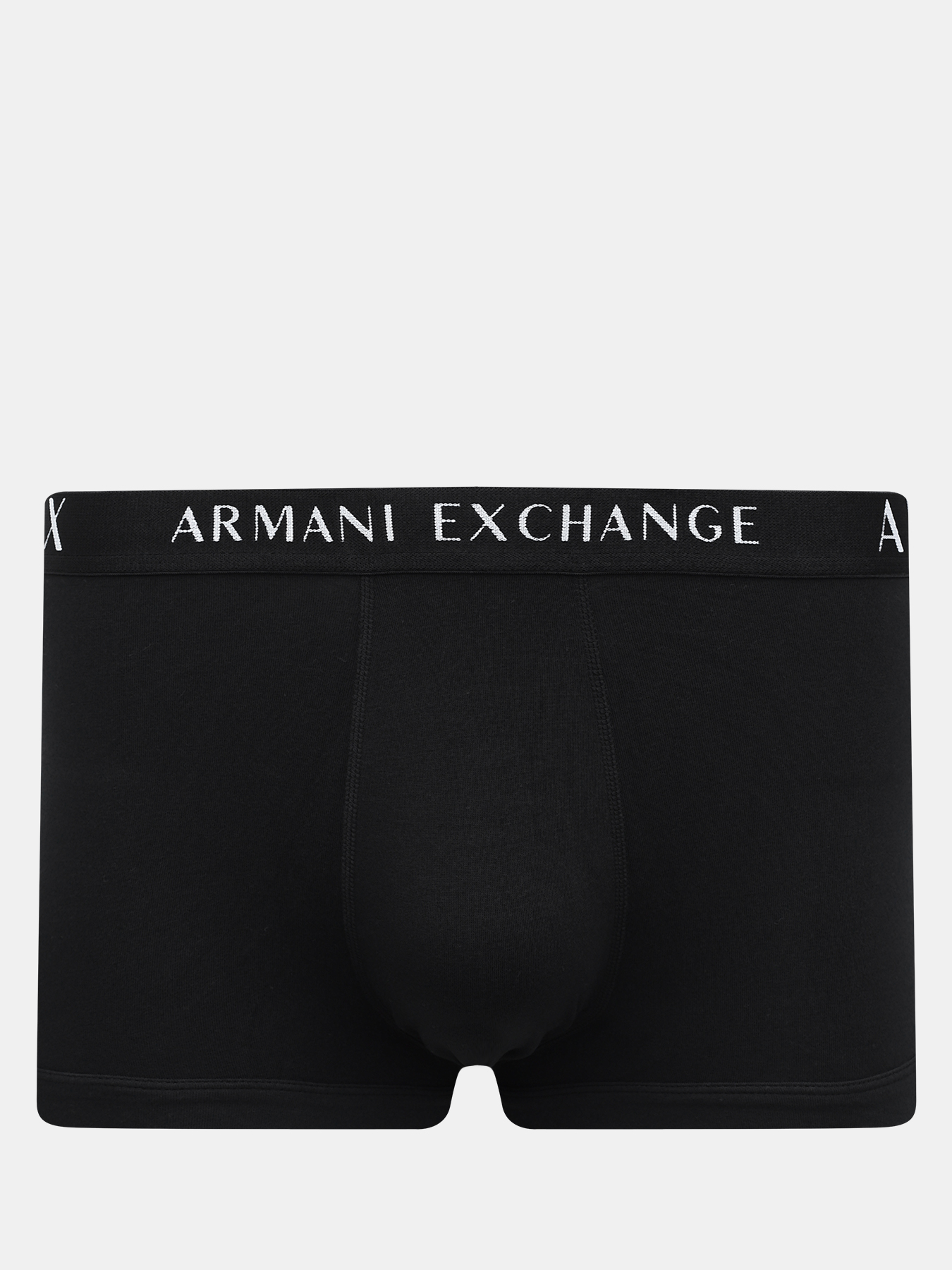 Мужские боксеры (3 шт) Armani Exchange. Цвет черный