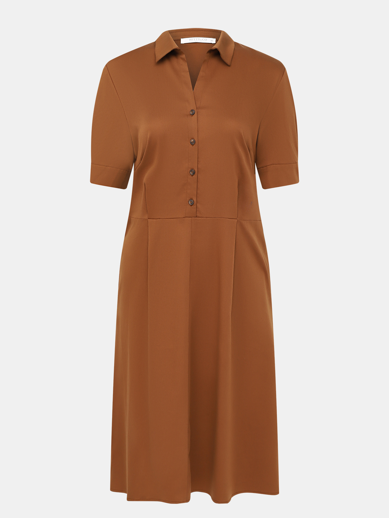 Платье BETTY&CO 387169-021, цвет коричневый, размер 46