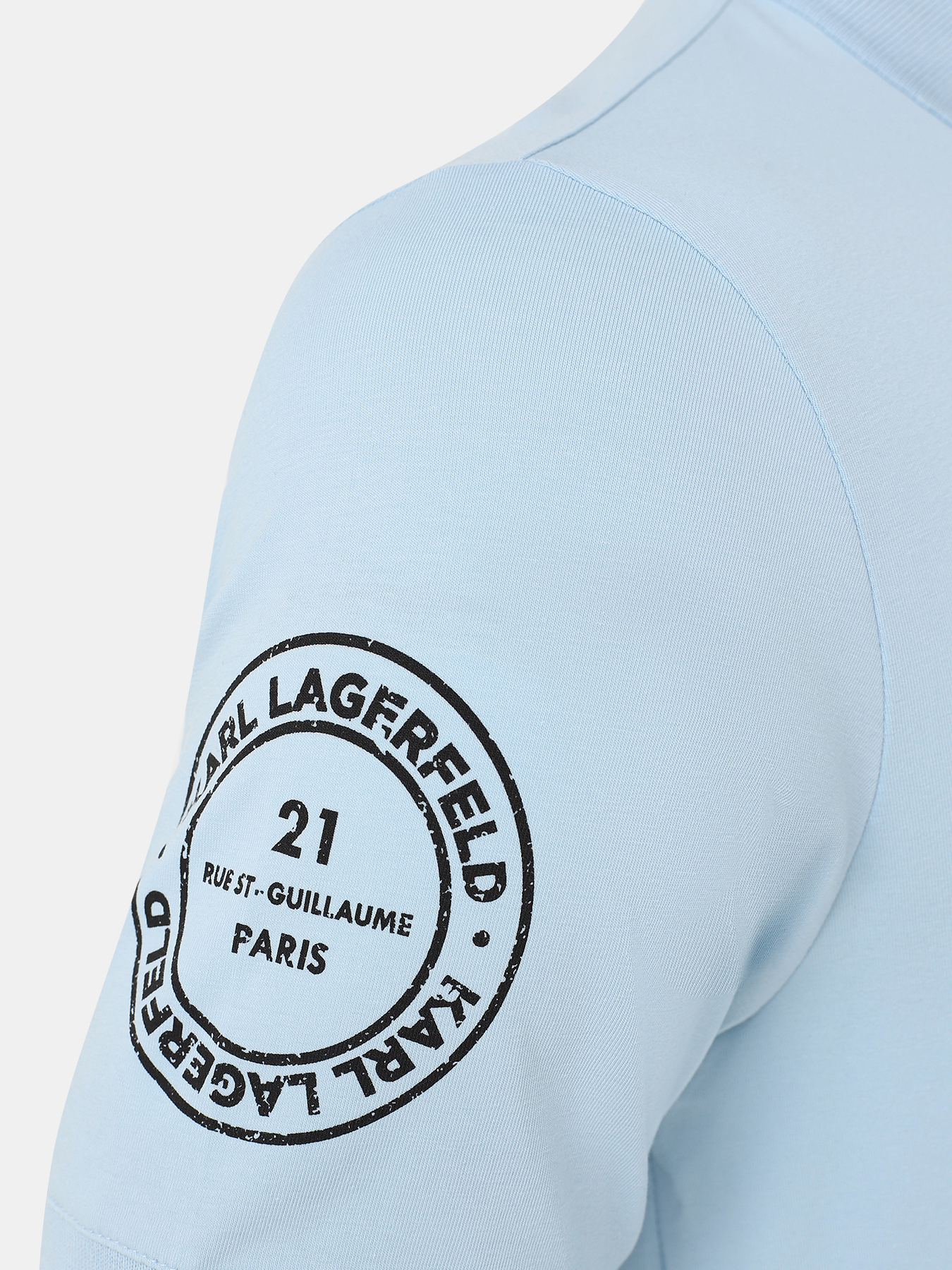 Поло Karl Lagerfeld 388177-042, цвет голубой, размер 46-48 - фото 2
