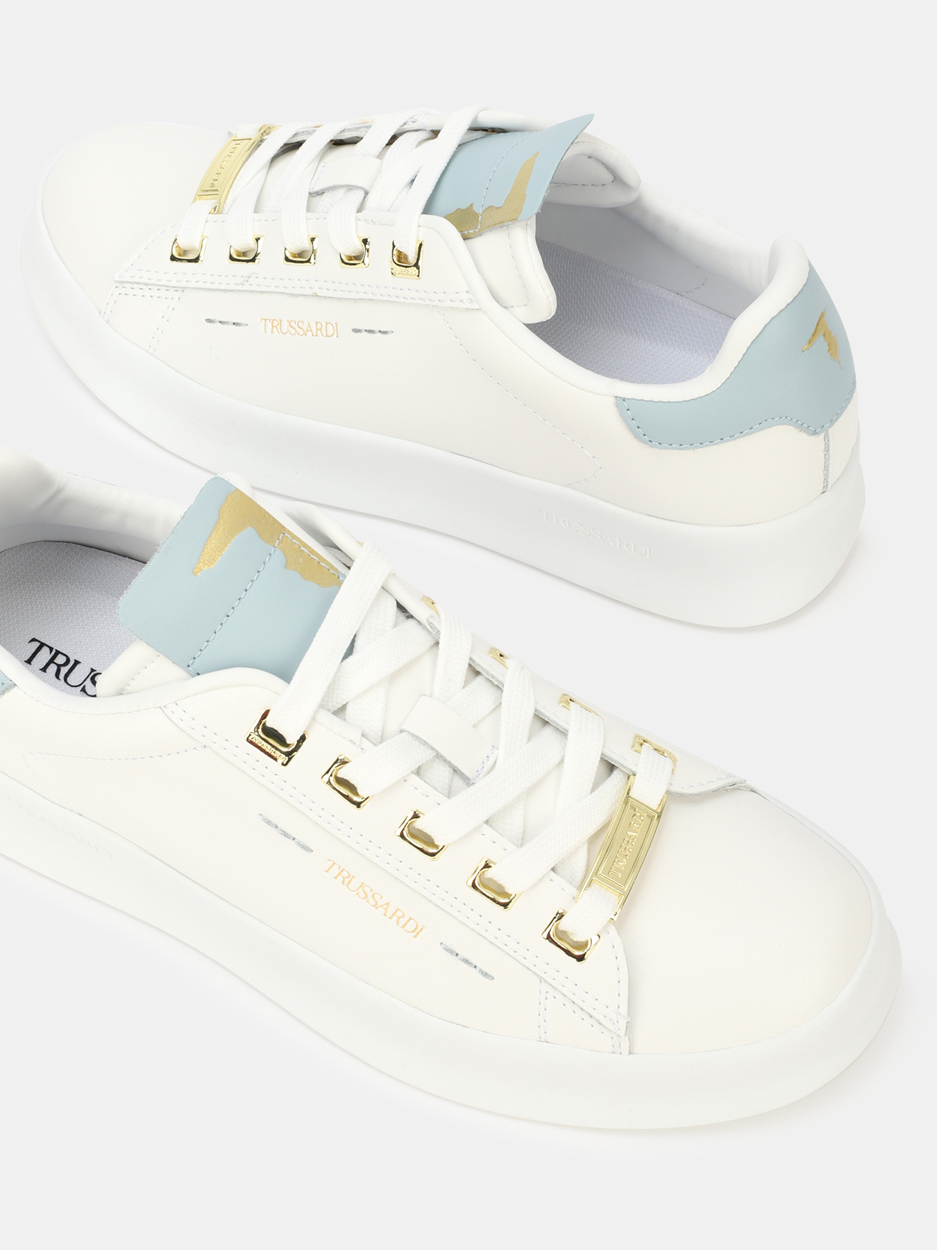 Кеды Trussardi. Цвет белый