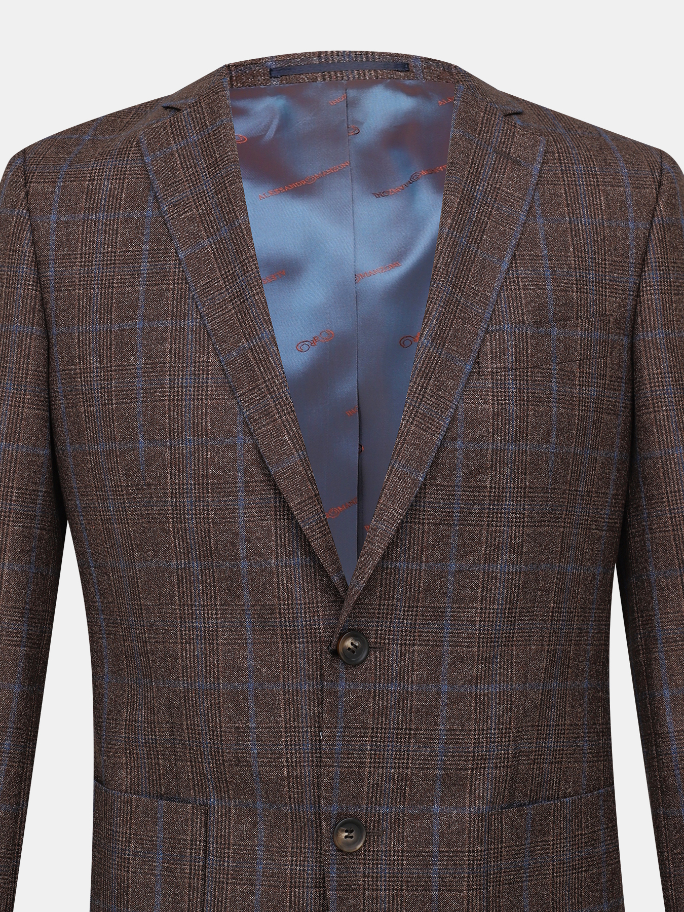 Пиджак Alessandro Manzoni 388767-063, цвет коричневый, размер 56 - фото 3