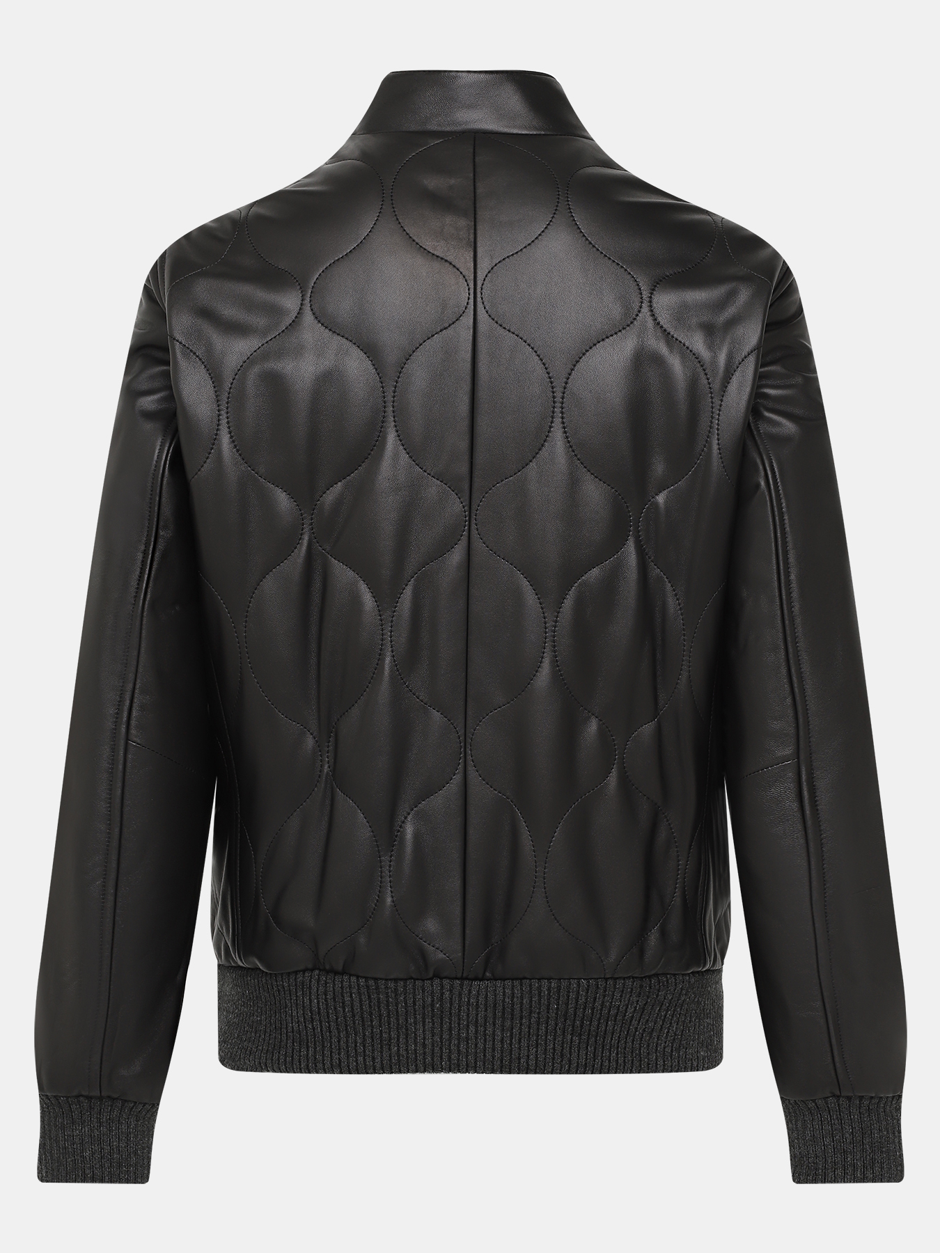 Кожаная куртка Alessandro Manzoni 390968-030, цвет черный, размер 58 - фото 4