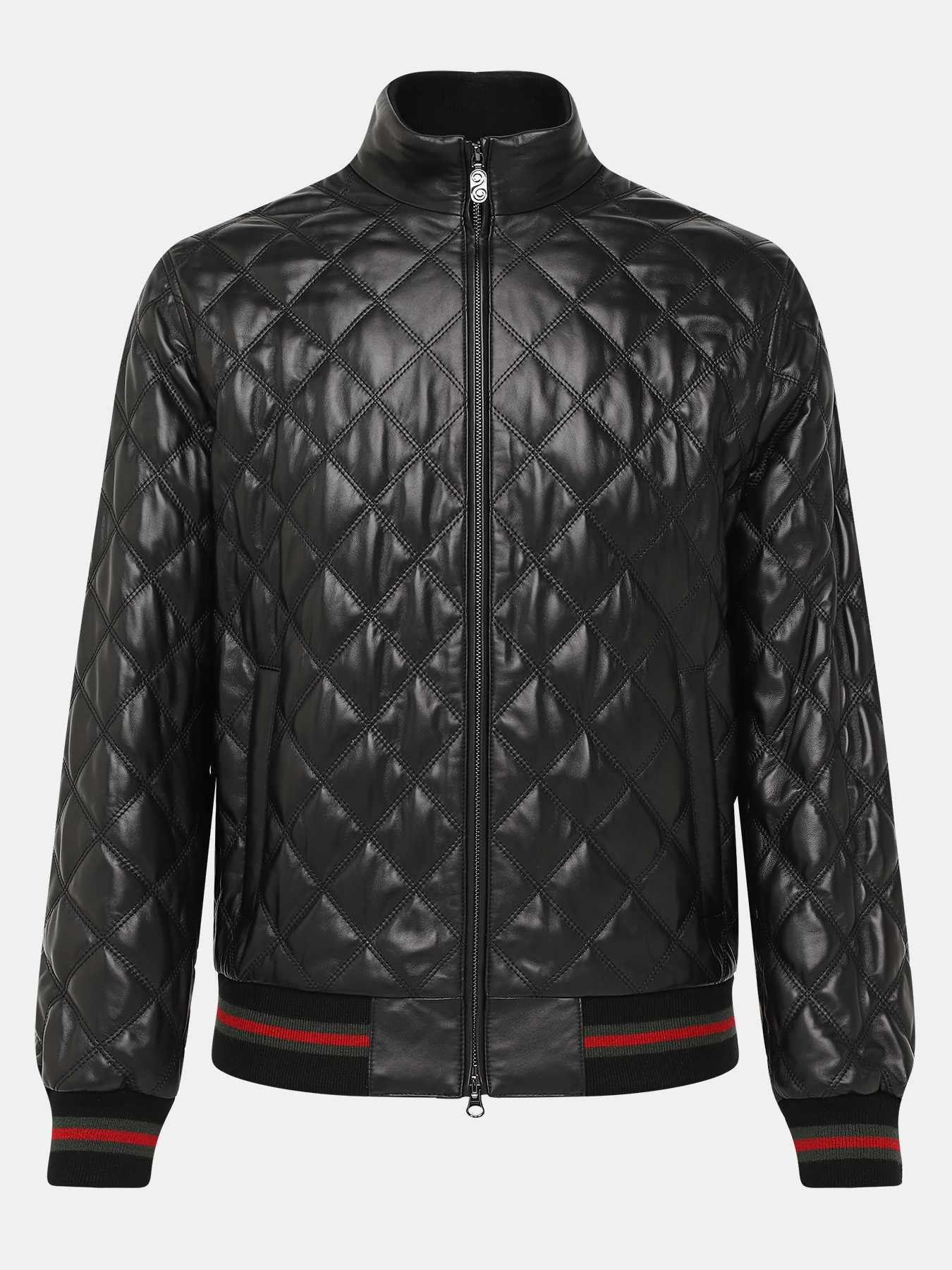 Кожаная куртка Alessandro Manzoni 390971-030, цвет черный, размер 58 - фото 1