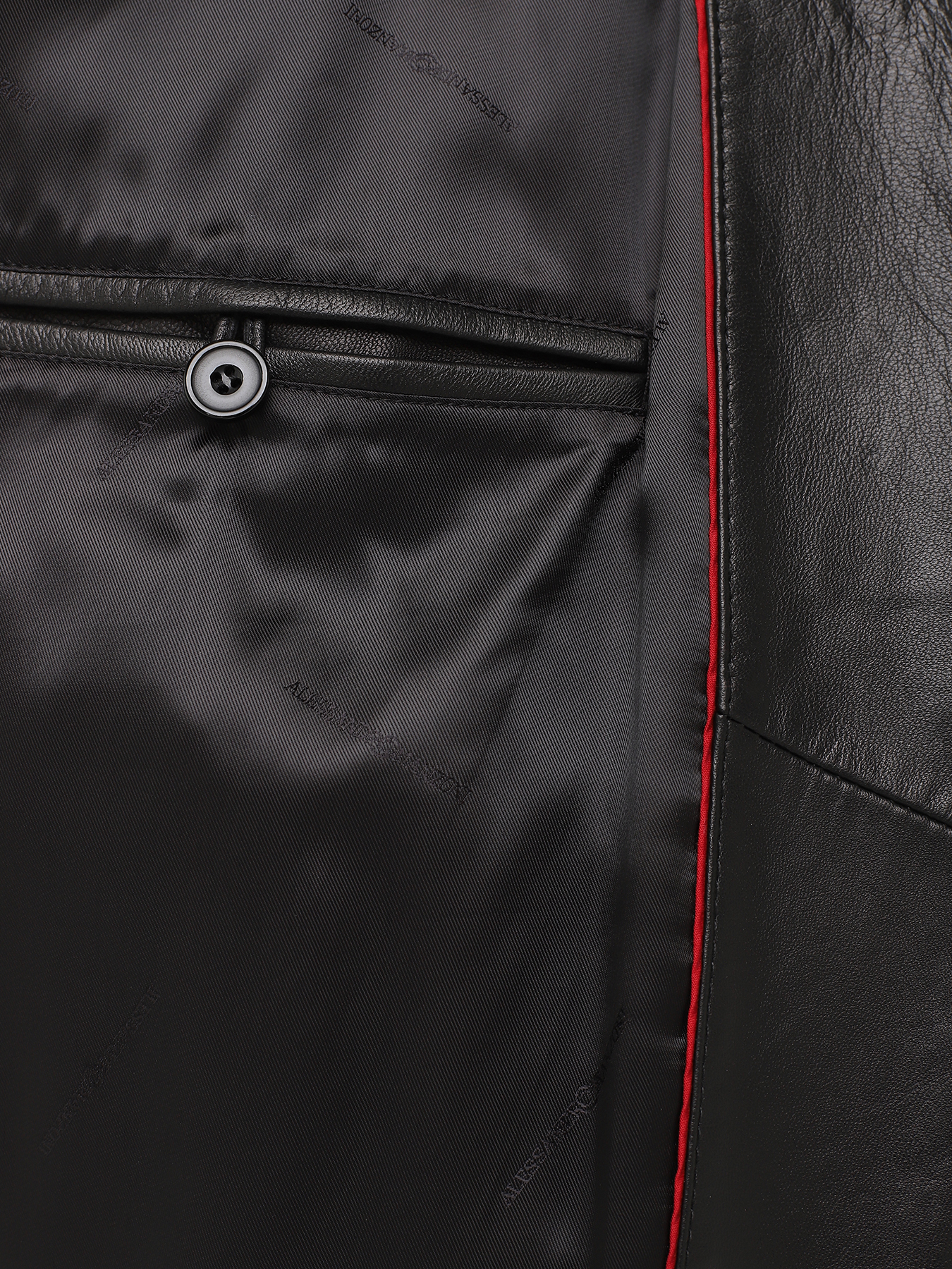 Кожаная куртка Alessandro Manzoni 390971-030, цвет черный, размер 58 - фото 2