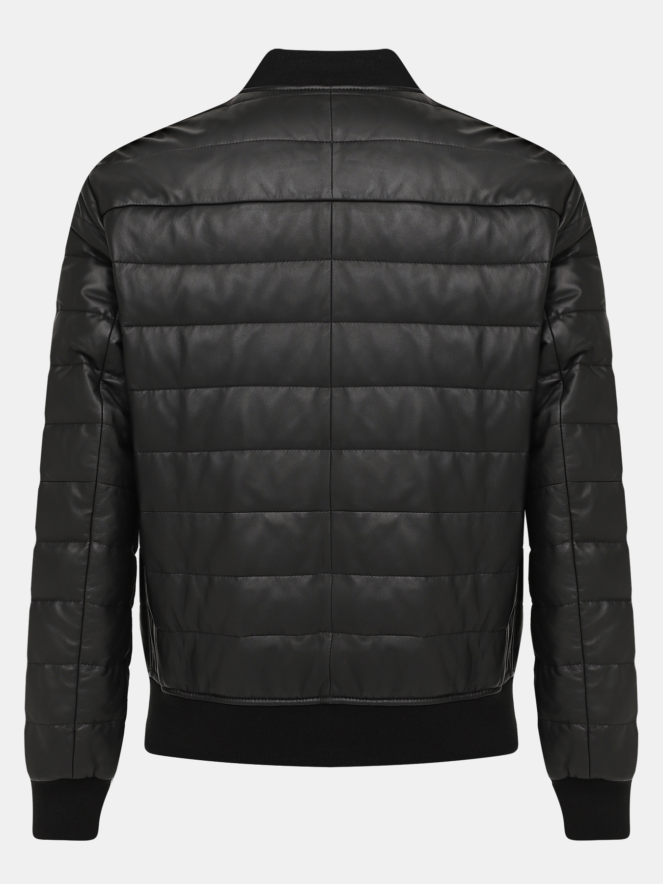 Кожаная куртка Alessandro Manzoni 390982-026, цвет черный, размер 50 - фото 3