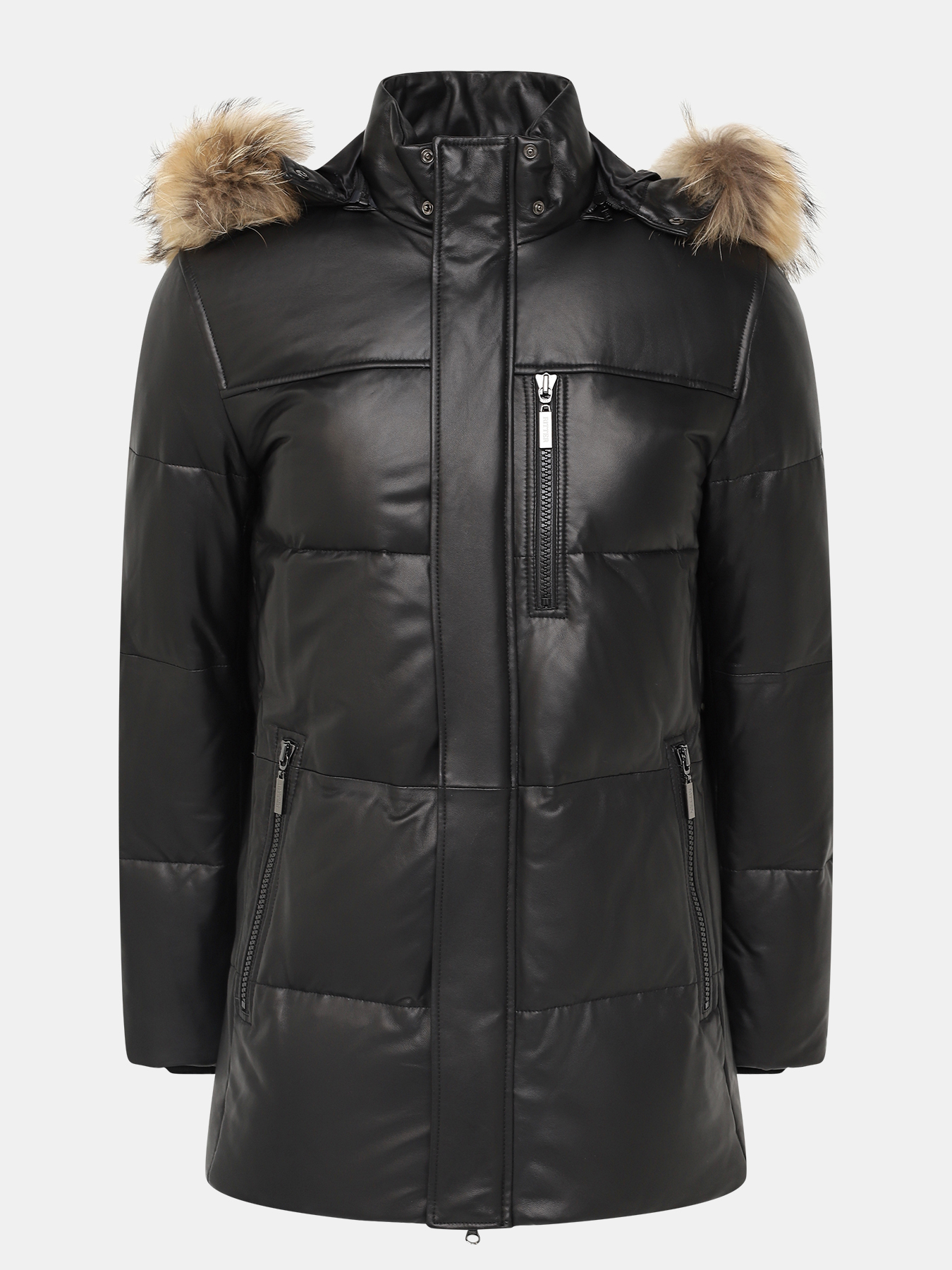 Кожаная куртка Ritter 390990-031, цвет черный, размер 60 - фото 1