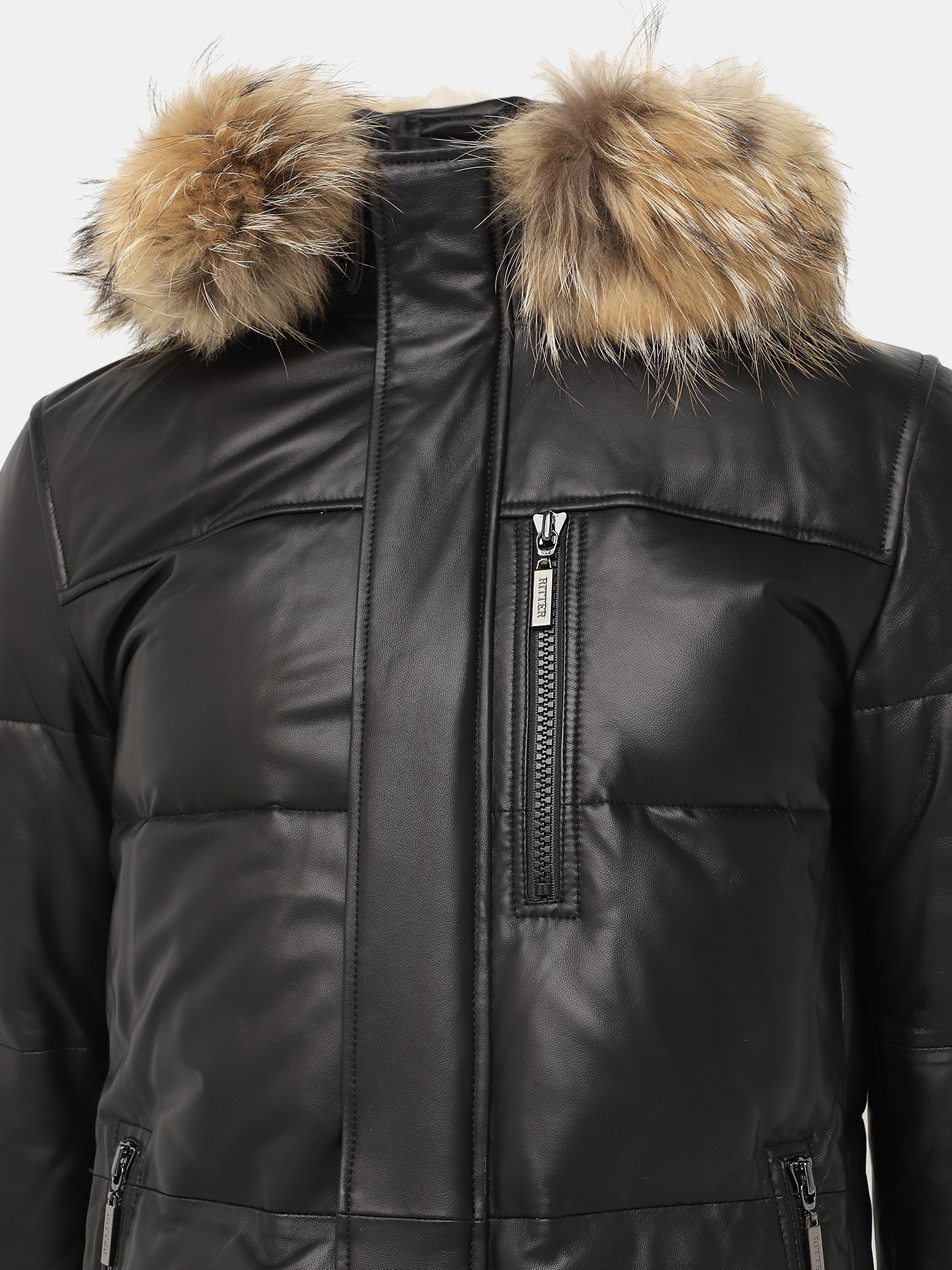 Кожаная куртка Ritter 390990-032, цвет черный, размер 62 - фото 7