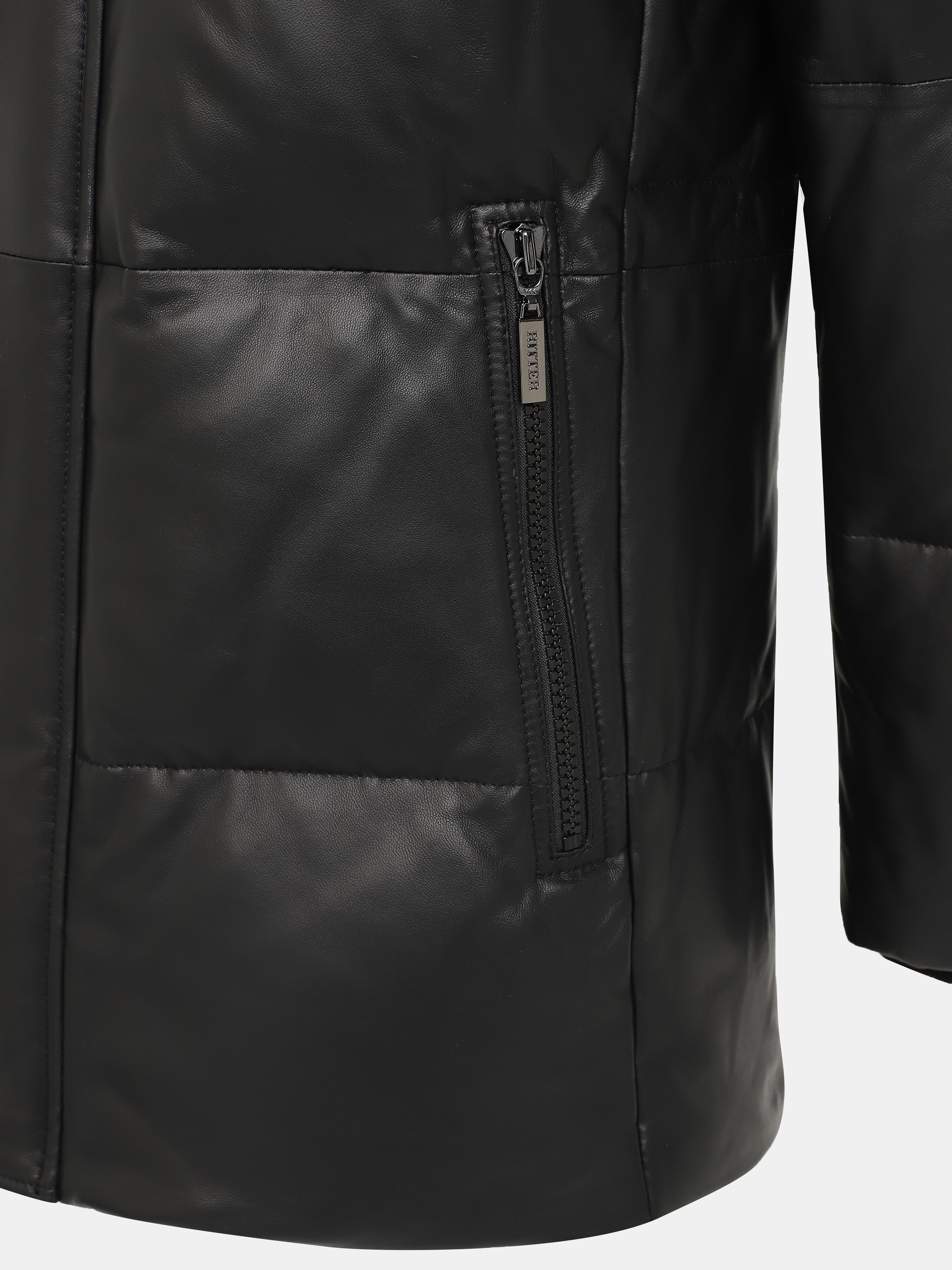 Кожаная куртка Ritter 390990-031, цвет черный, размер 60 - фото 2