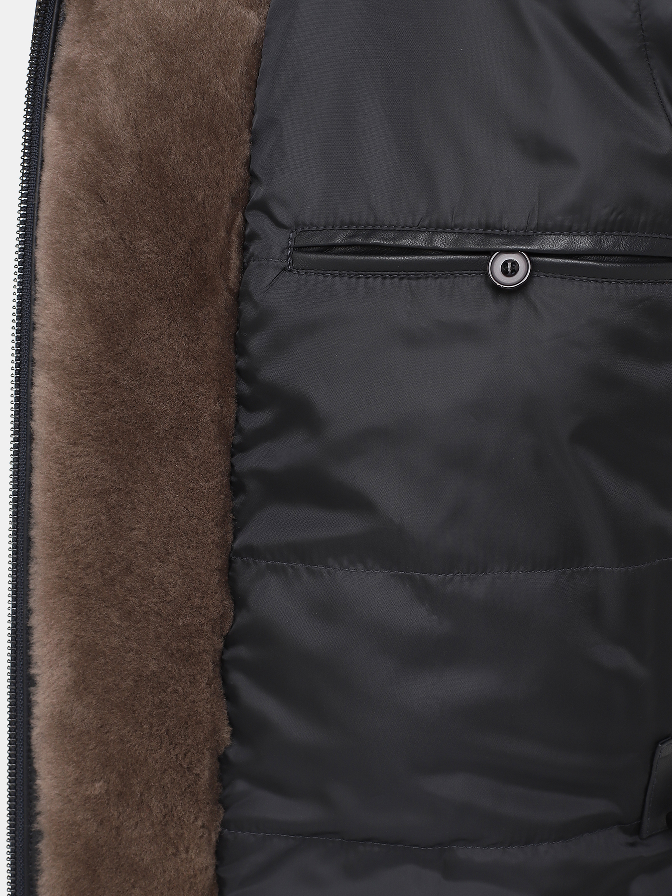 Кожаная куртка Ritter 390992-026, цвет темно-синий, размер 50 - фото 6