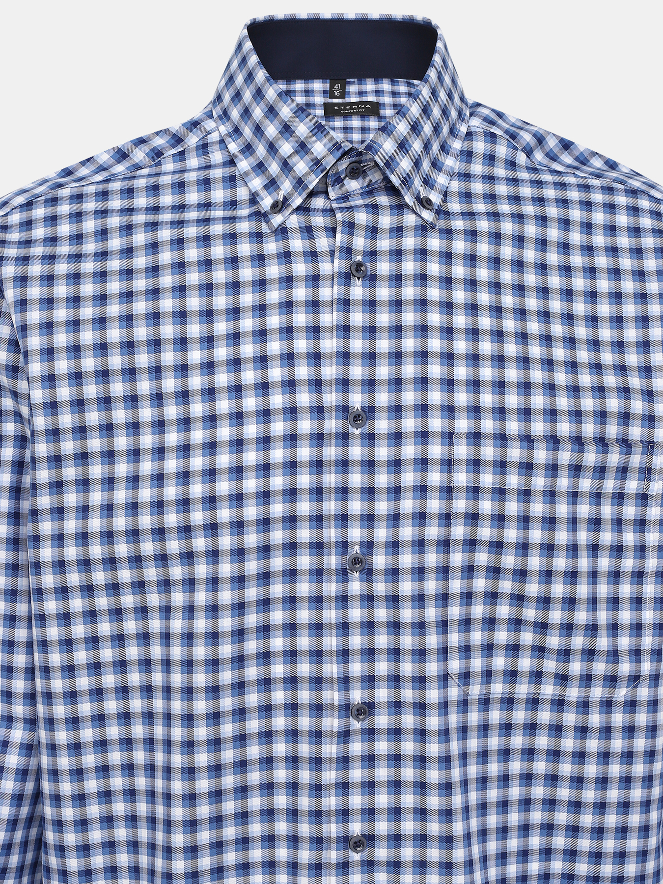 Рубашка Eterna 392383-022, цвет синий, размер 54 - фото 4