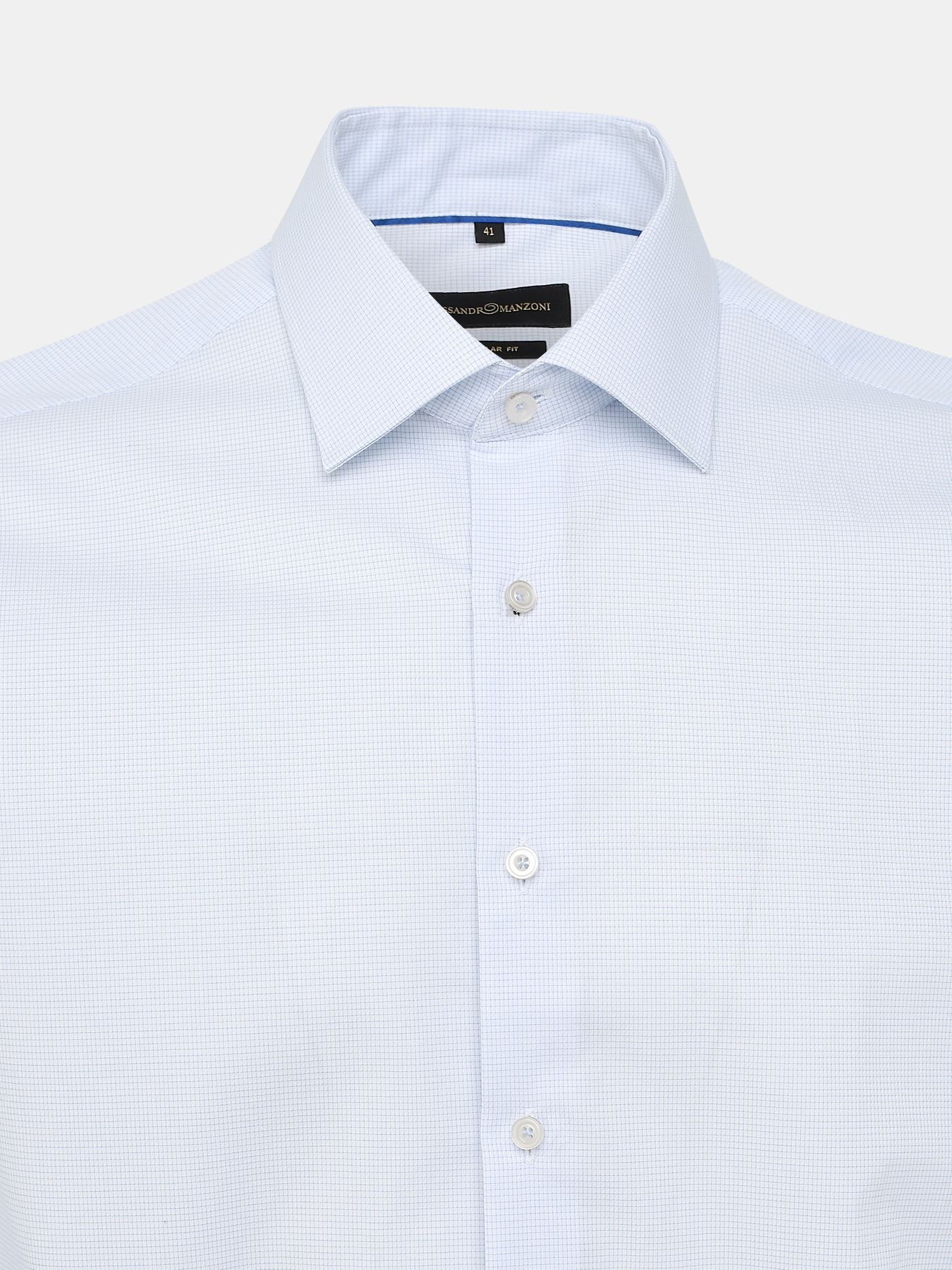 Рубашка Alessandro Manzoni 398264-051, цвет голубой, размер 56 - фото 4