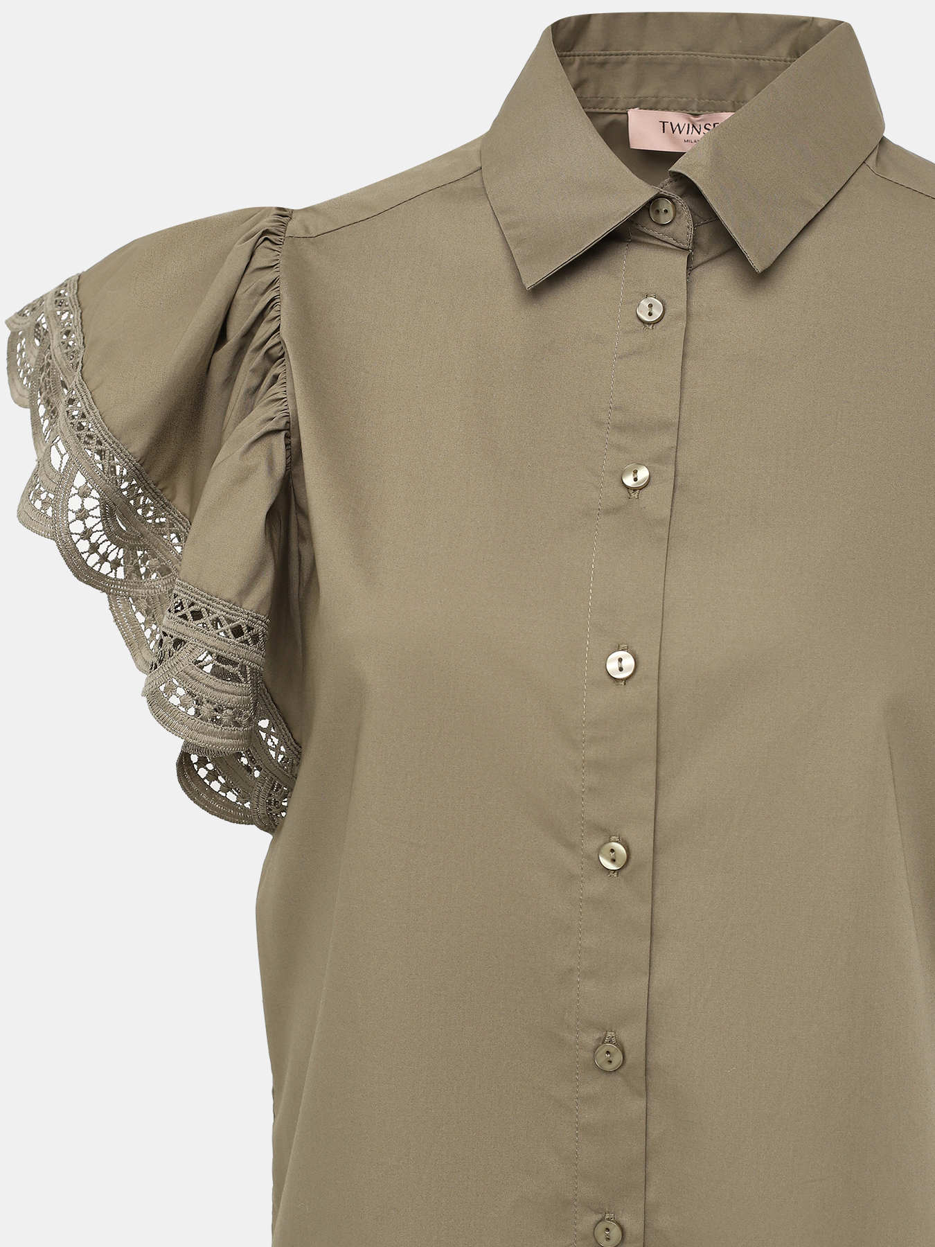 Блуза TWINSET 405030-020, цвет хаки, размер 40 - фото 3