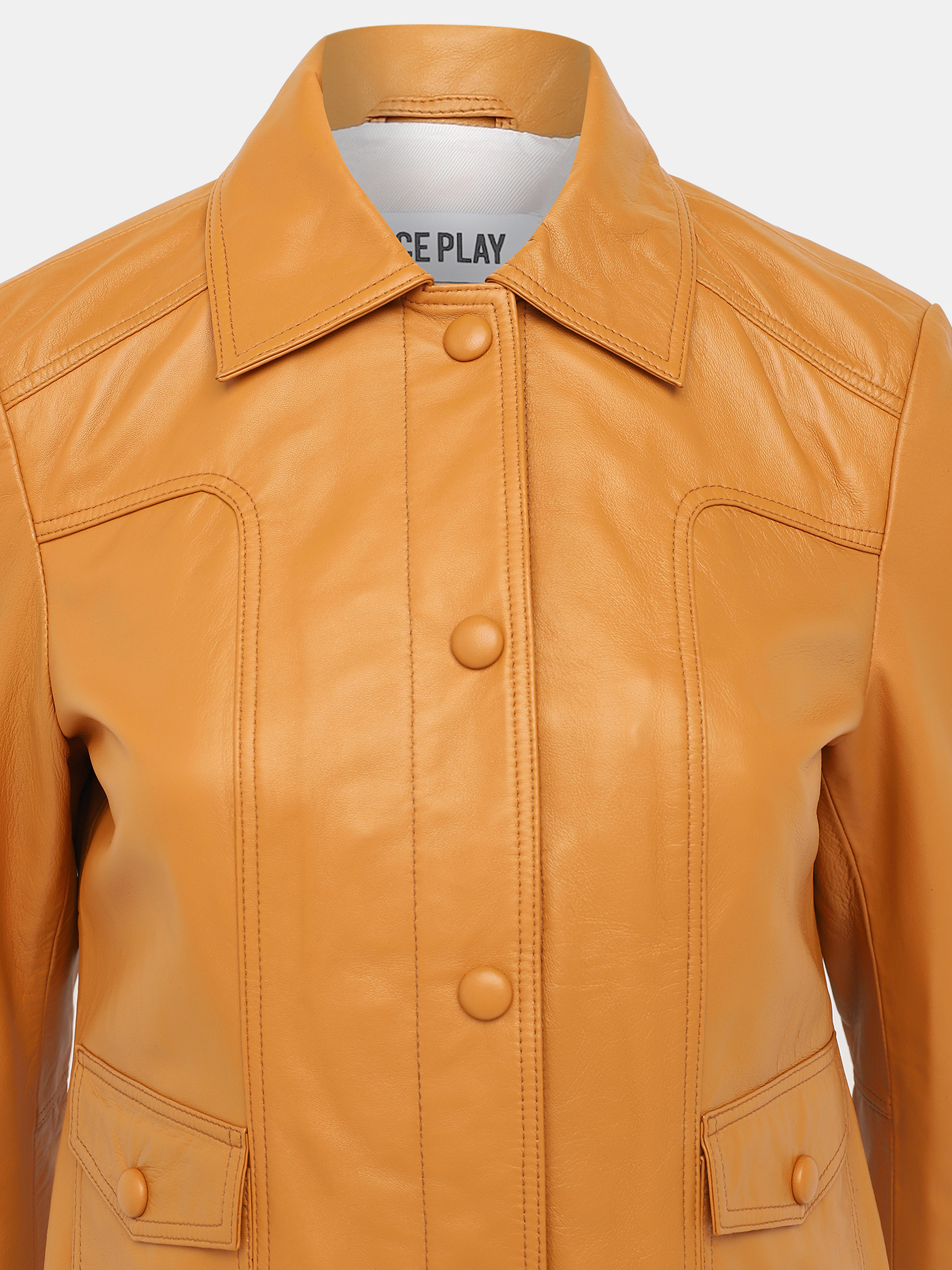 Кожаная куртка Ice Play 407192-023, цвет коричневый, размер 46 - фото 3