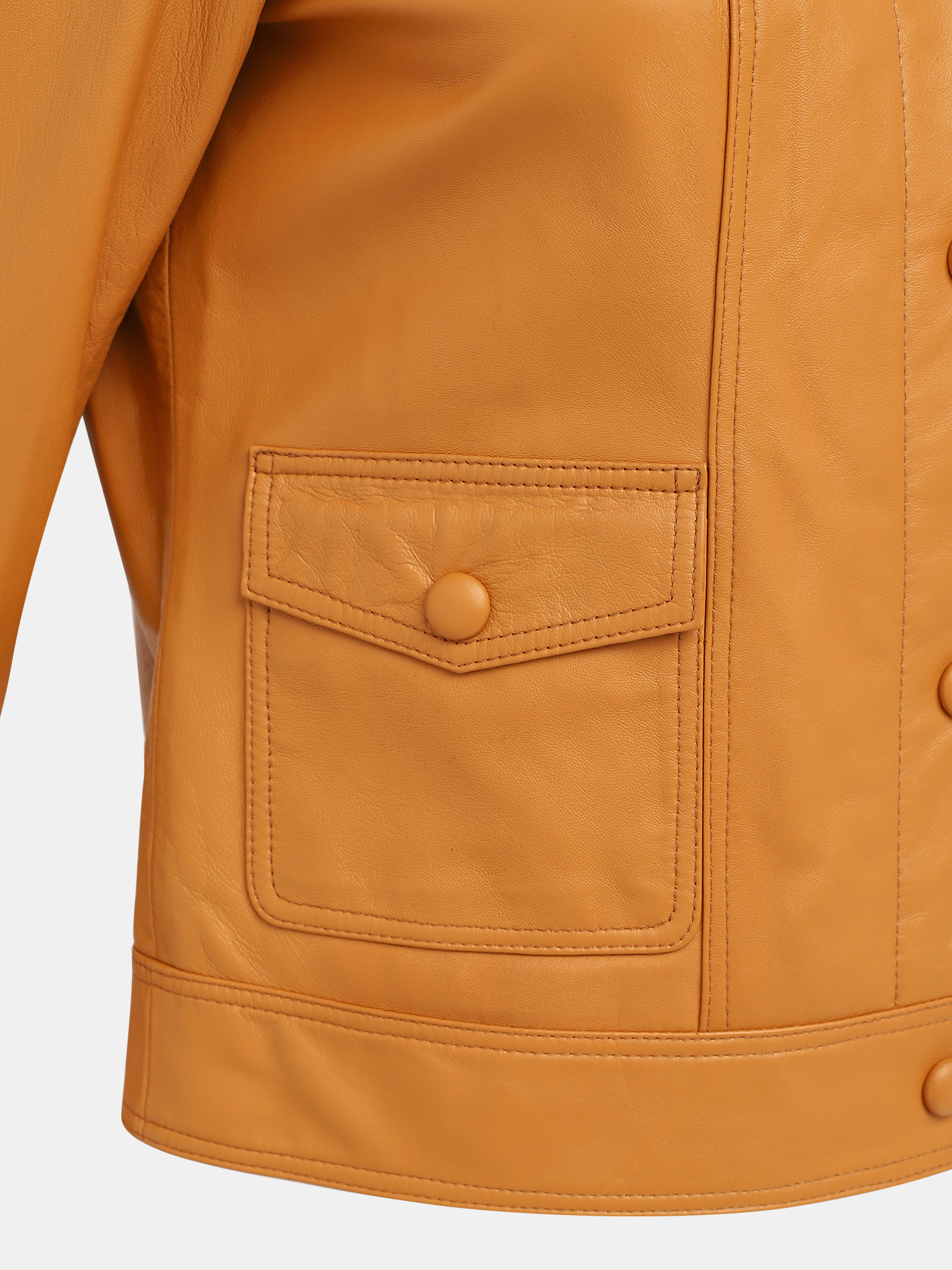 Кожаная куртка Ice Play 407192-023, цвет коричневый, размер 46 - фото 4