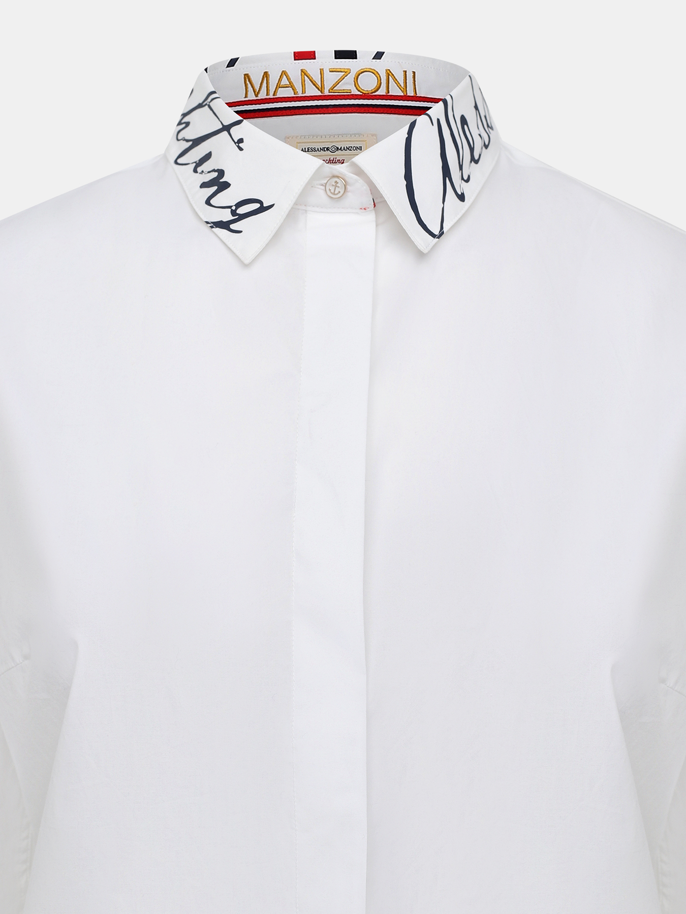 Блузка Alessandro Manzoni Yachting 413242-024, цвет белый, размер 48 - фото 3