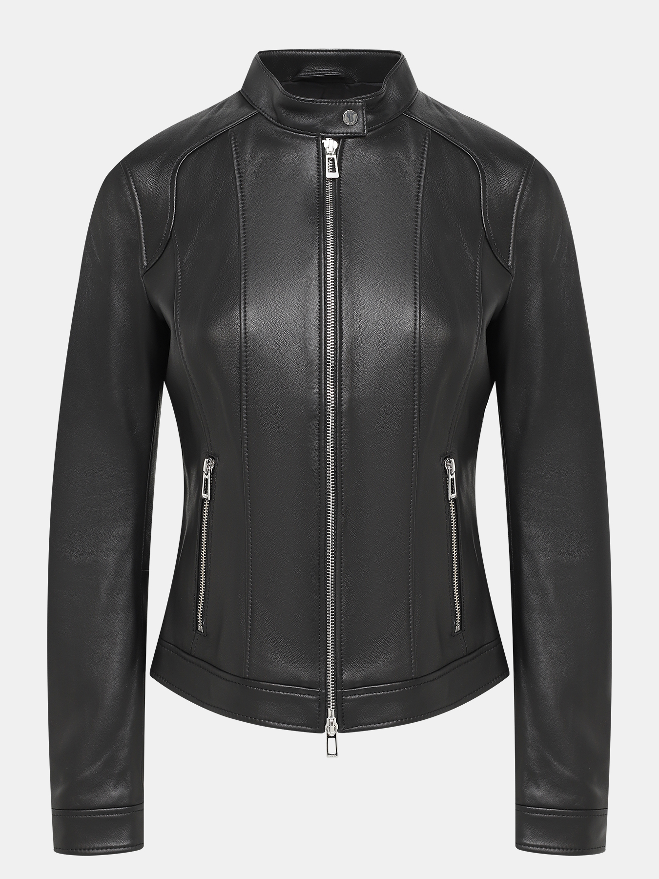 Кожаная куртка Ladias HUGO 415867-041, цвет черный, размер 40-42