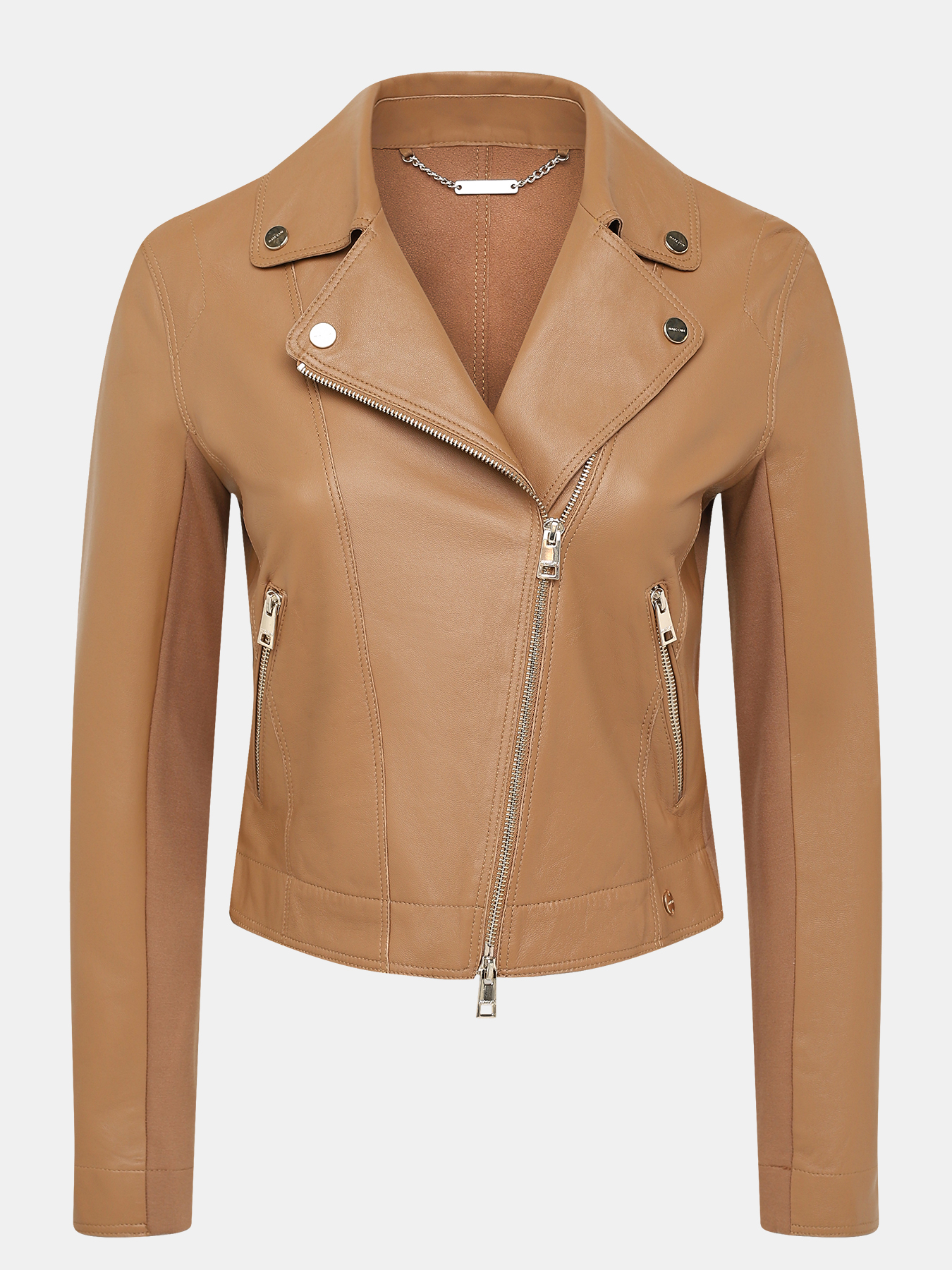 Кожаная куртка Marc Cain 416184-231, цвет коричневый, размер 40