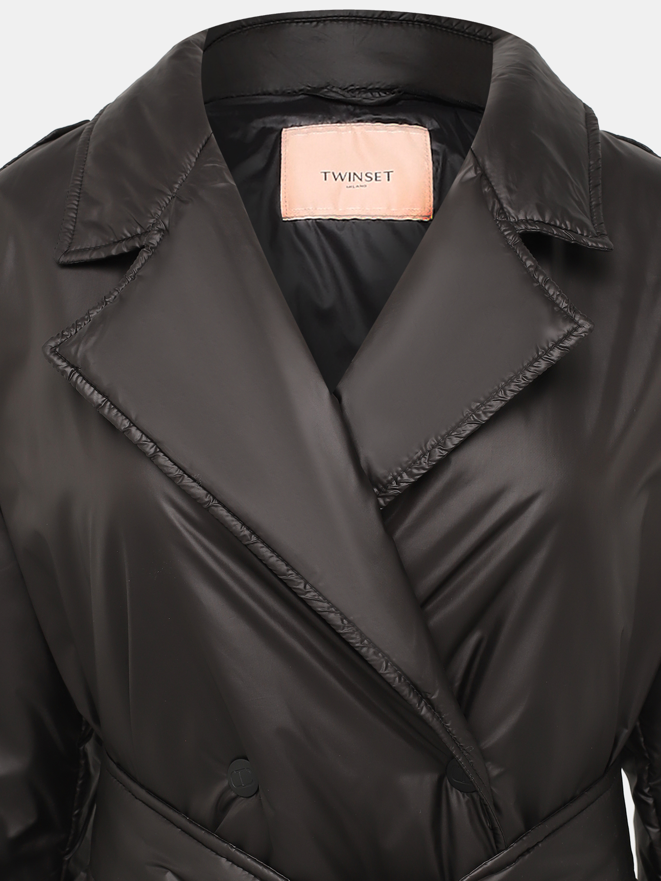 Пальто TWINSET 416448-022, цвет черный, размер 44 - фото 3