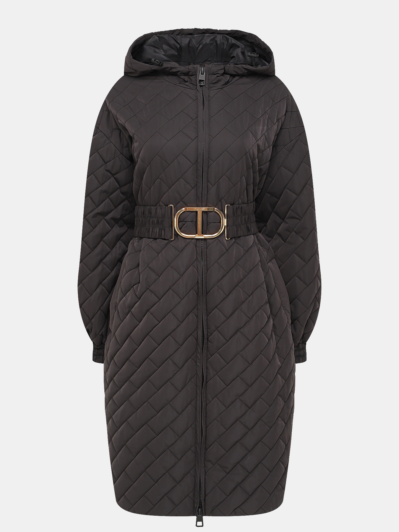 Пальто зимнее TWINSET 416452-022, цвет черный, размер 44 - фото 1