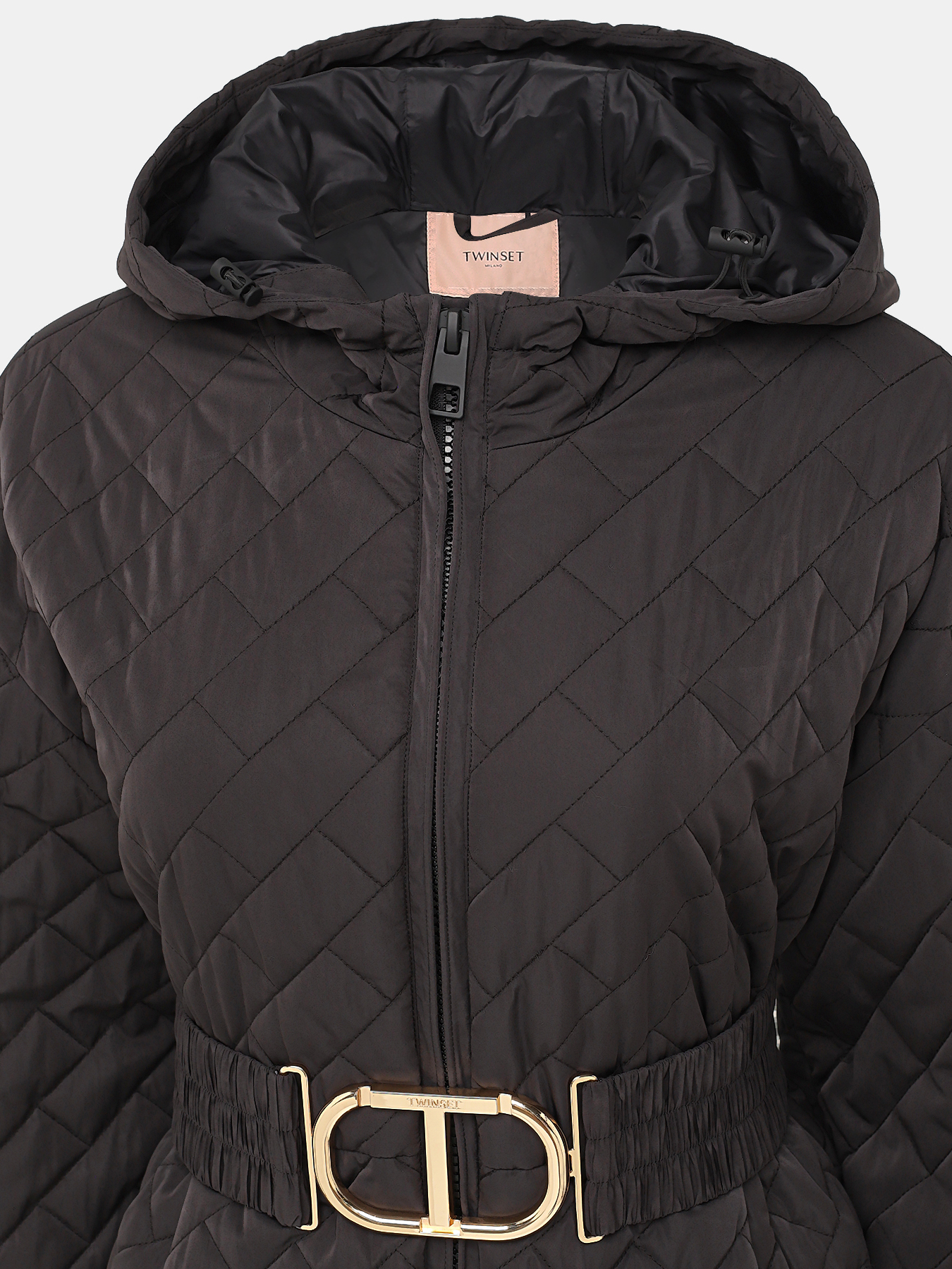 Пальто зимнее TWINSET 416452-022, цвет черный, размер 44 - фото 3