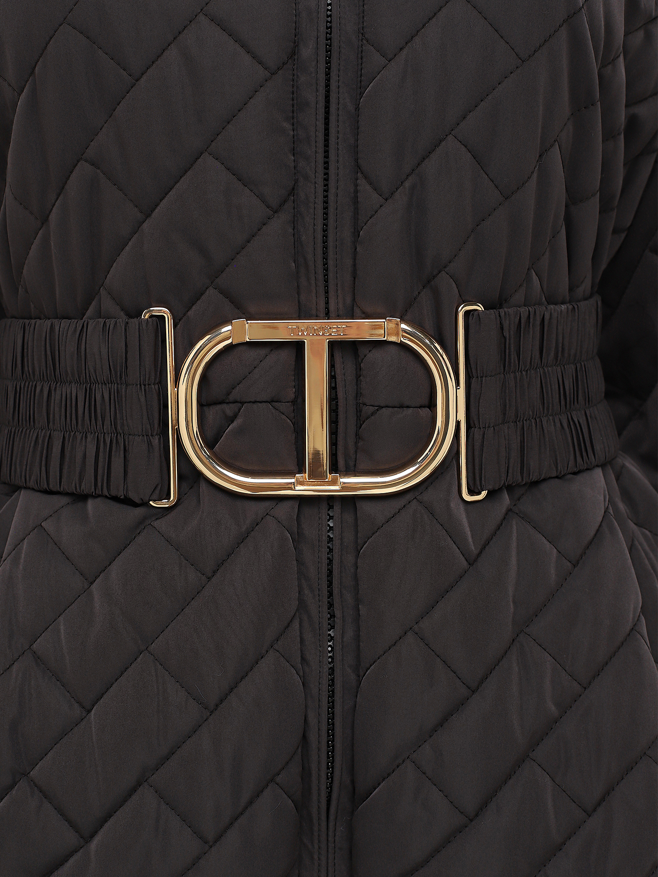 Пальто зимнее TWINSET 416452-022, цвет черный, размер 44 - фото 6