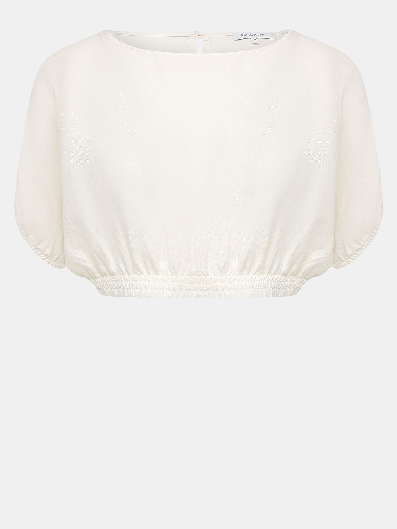 Блуза (топ) Patrizia Pepe 418030-021, цвет белый, размер 42