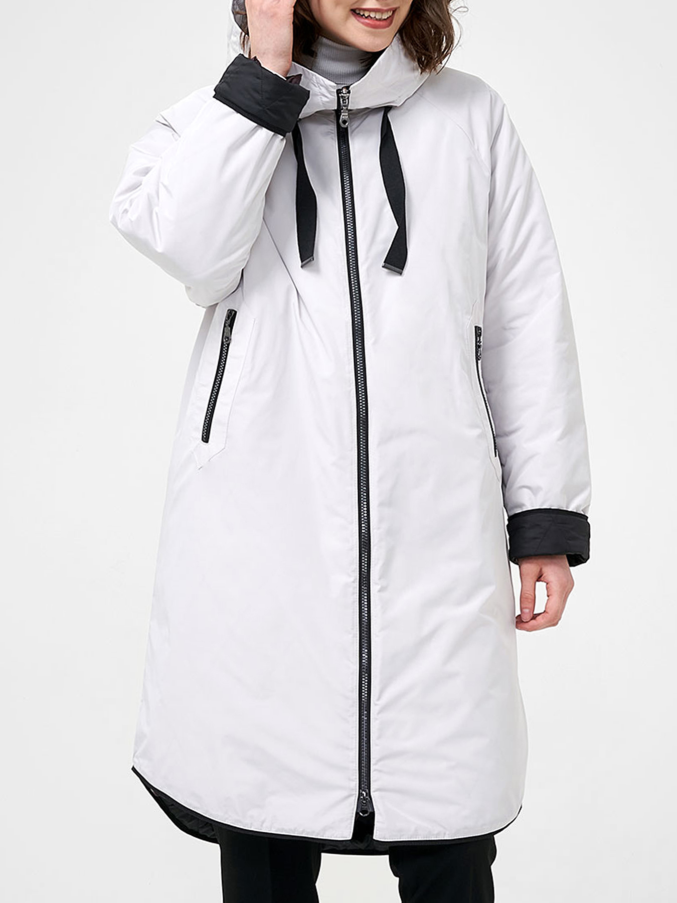Пальто зимнее Dixi Coat. Цвет: белый