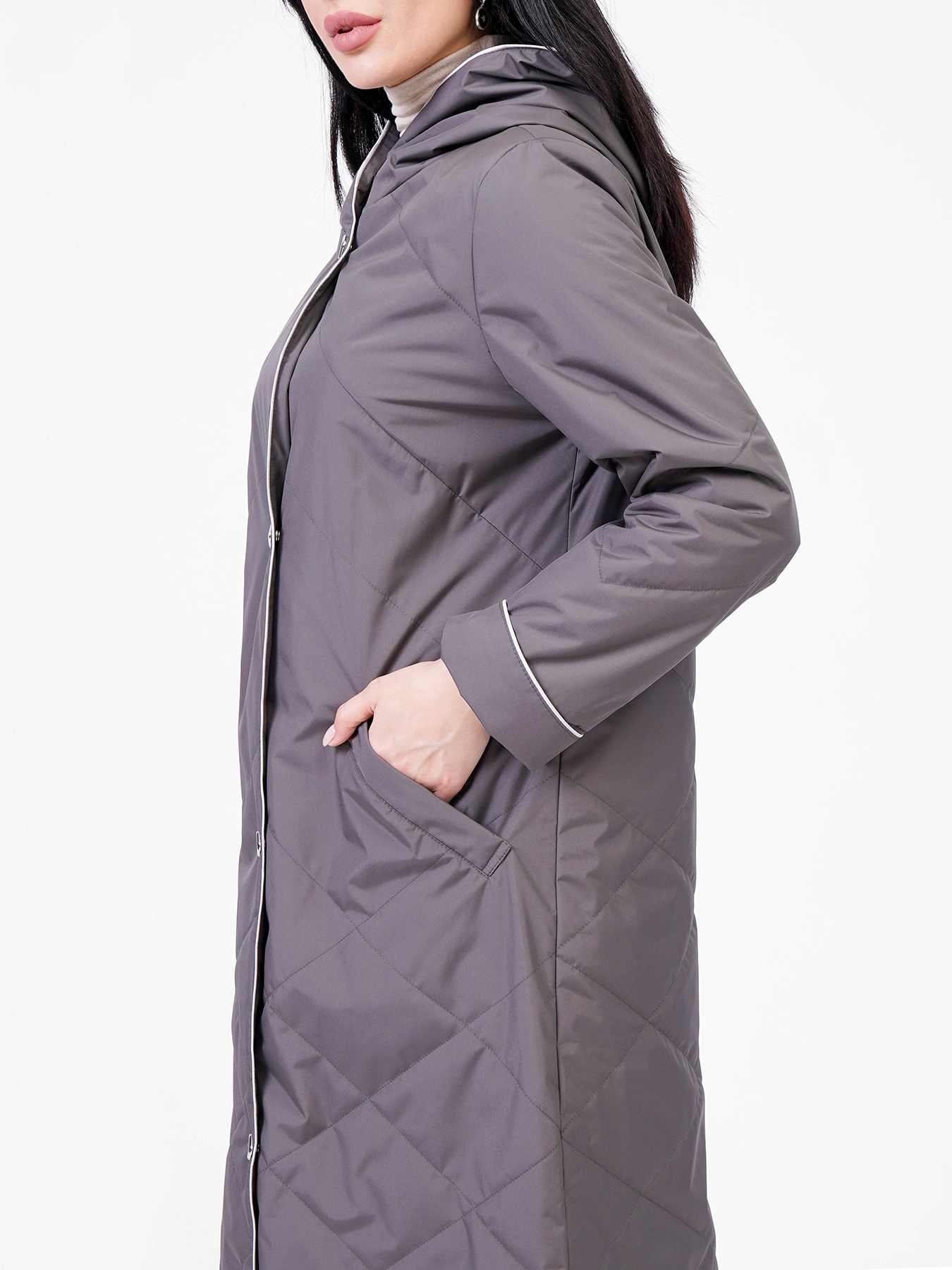 Пальто Maritta 418363-023, цвет темно-серый, размер 50 - фото 5
