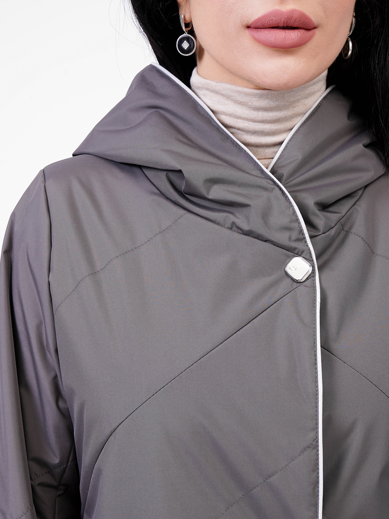 Пальто Maritta 418363-023, цвет темно-серый, размер 50 - фото 4
