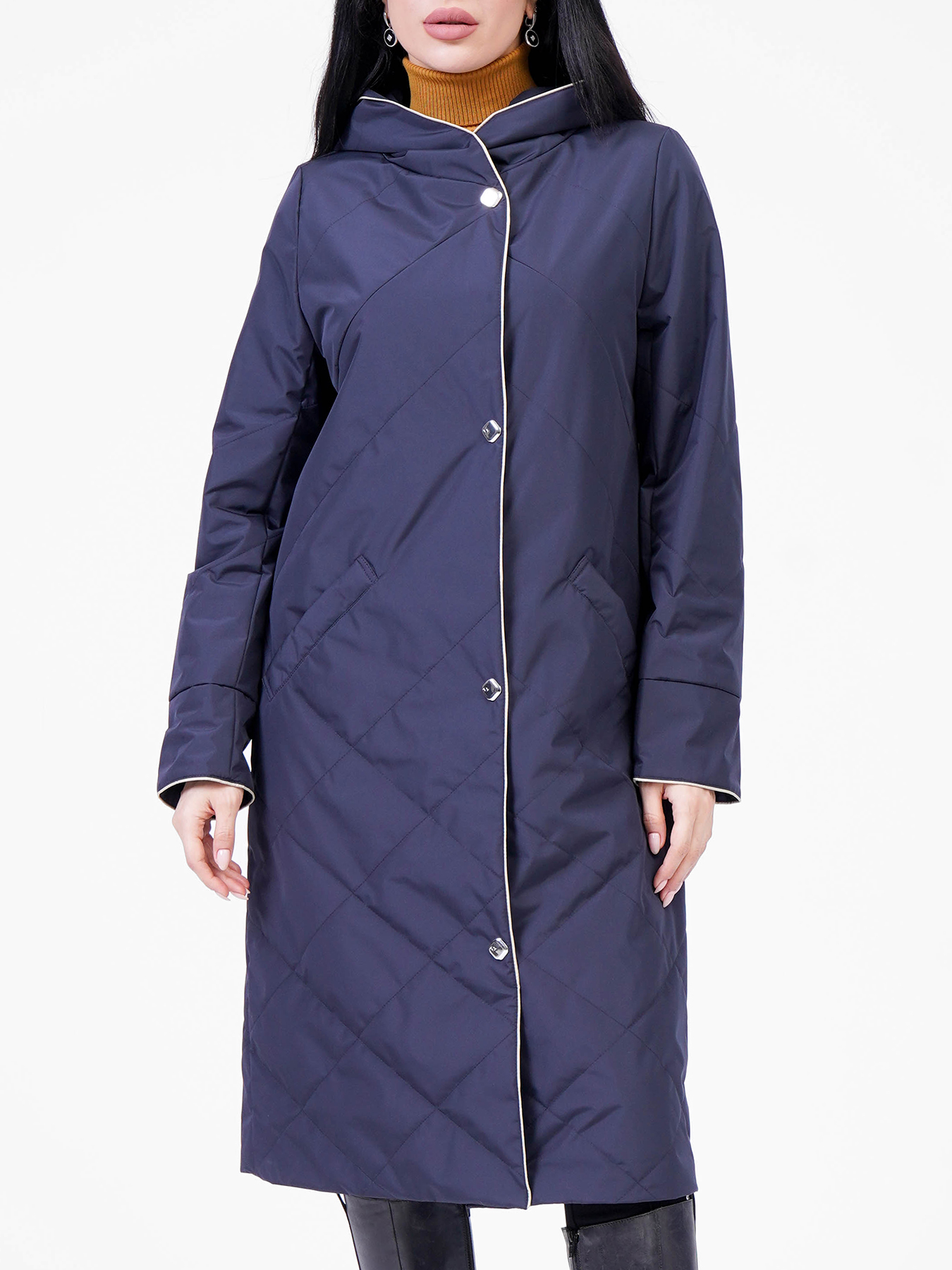 Пальто Maritta 418364-024, цвет темно-синий, размер 52 - фото 1