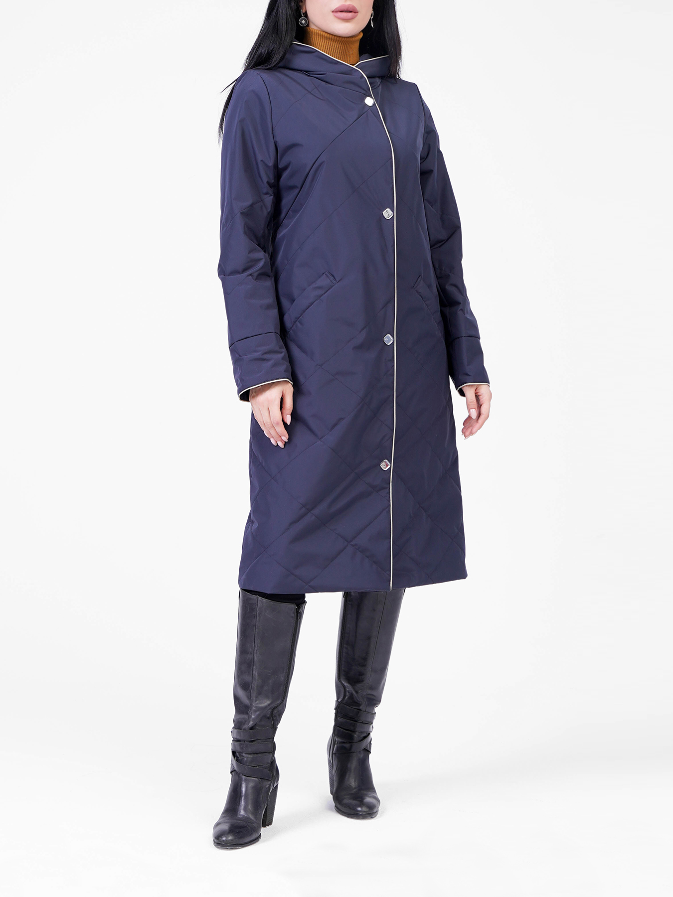 Пальто Maritta 418364-021, цвет темно-синий, размер 46 - фото 6