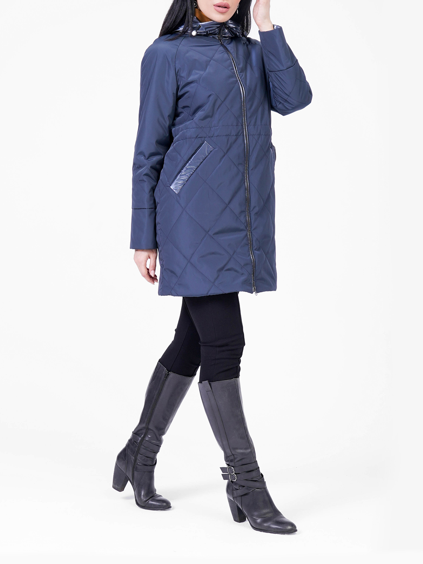 Пальто Maritta 418365-021, цвет темно-синий, размер 46 - фото 3