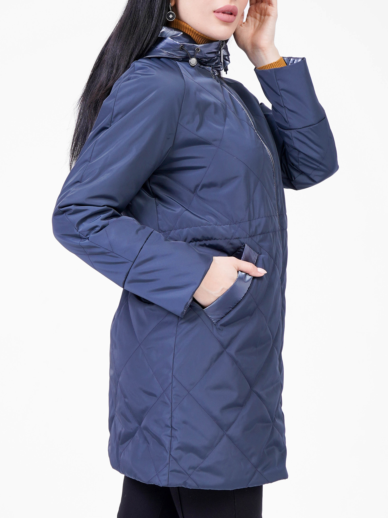 Пальто Maritta 418365-023, цвет темно-синий, размер 50 - фото 4