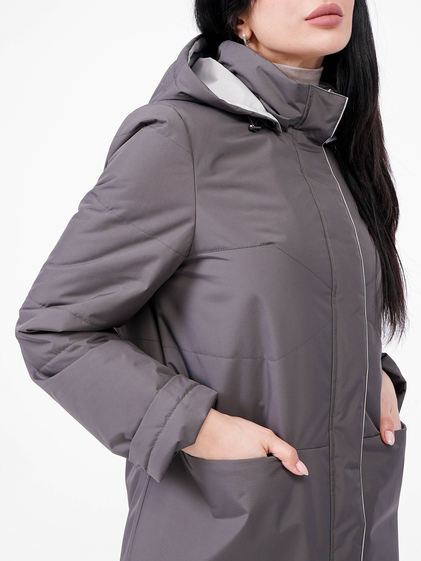 Пальто Maritta 418373-024, цвет темно-серый, размер 52 - фото 2