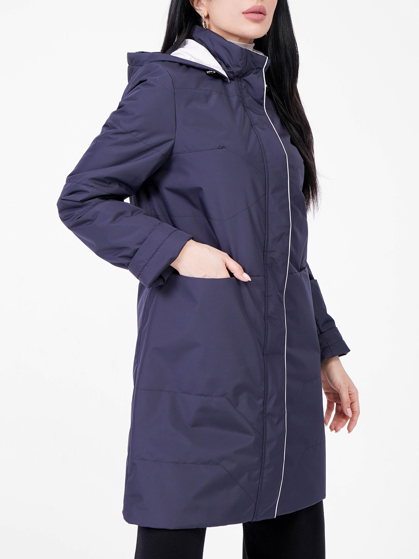 Пальто Maritta 418374-024, цвет темно-синий, размер 52 - фото 5