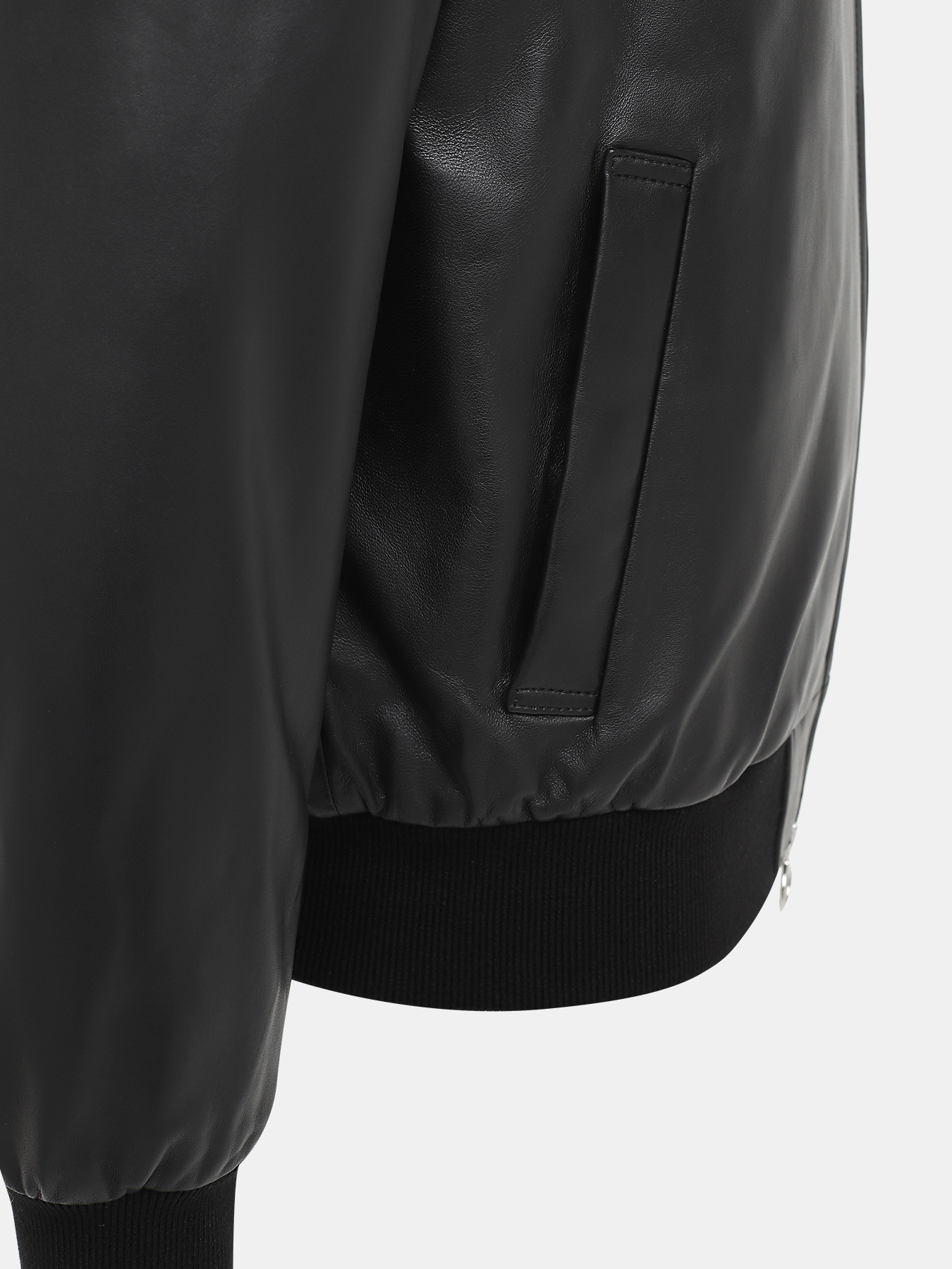 Кожаная куртка Alessandro Manzoni Yachting 418921-025, цвет черный, размер 48 - фото 3