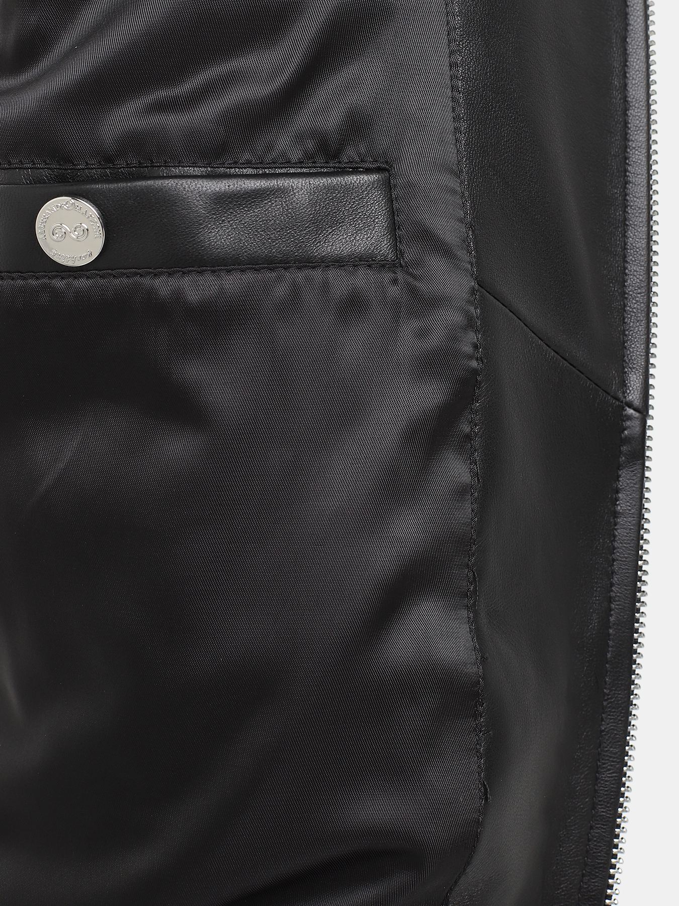 Кожаная куртка Alessandro Manzoni Yachting 418921-025, цвет черный, размер 48 - фото 2