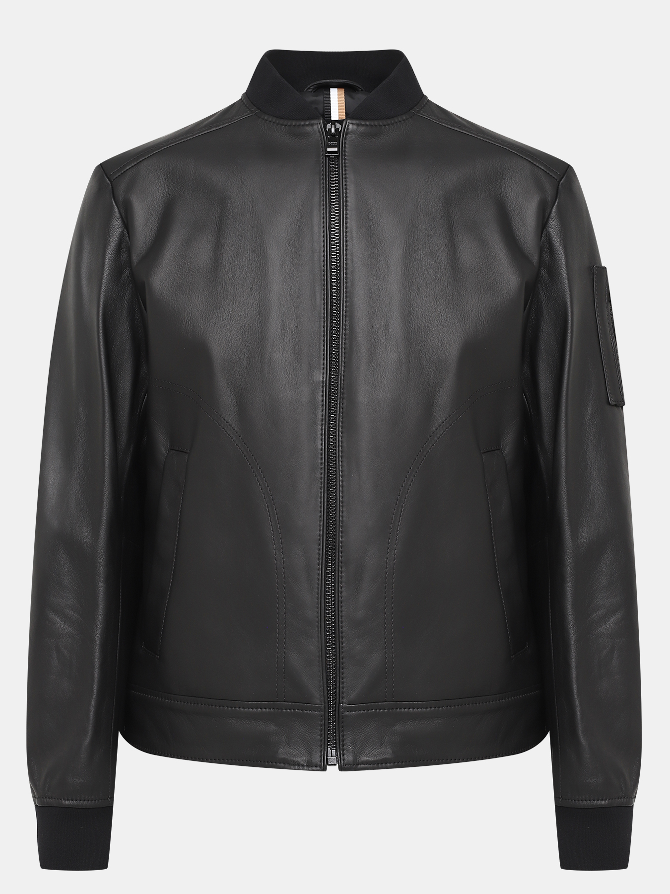 Кожаная куртка Malba BOSS 420438-026, цвет черный, размер 50