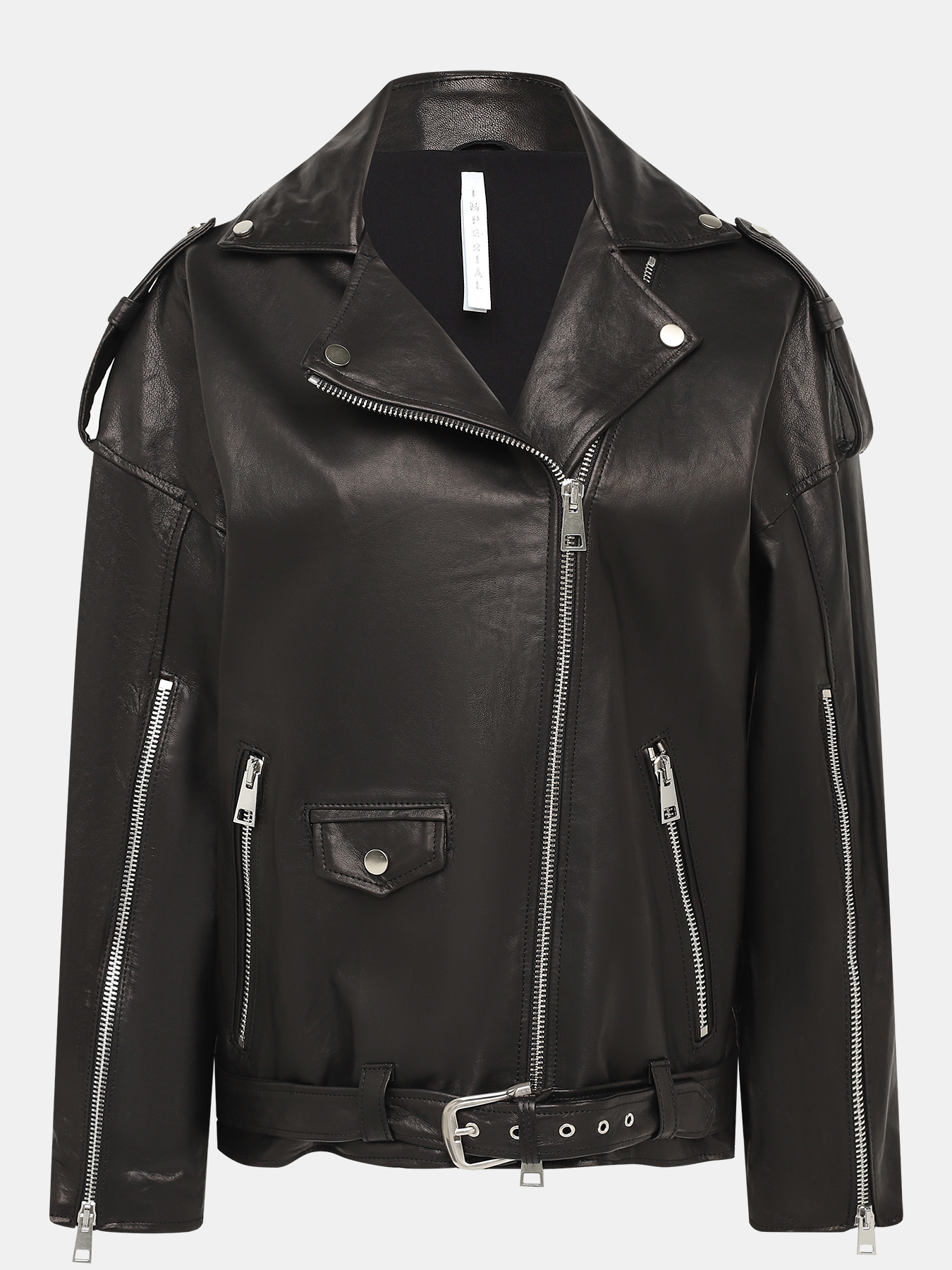 Кожаная куртка Imperial 424361-043, цвет черный, размер 44-46