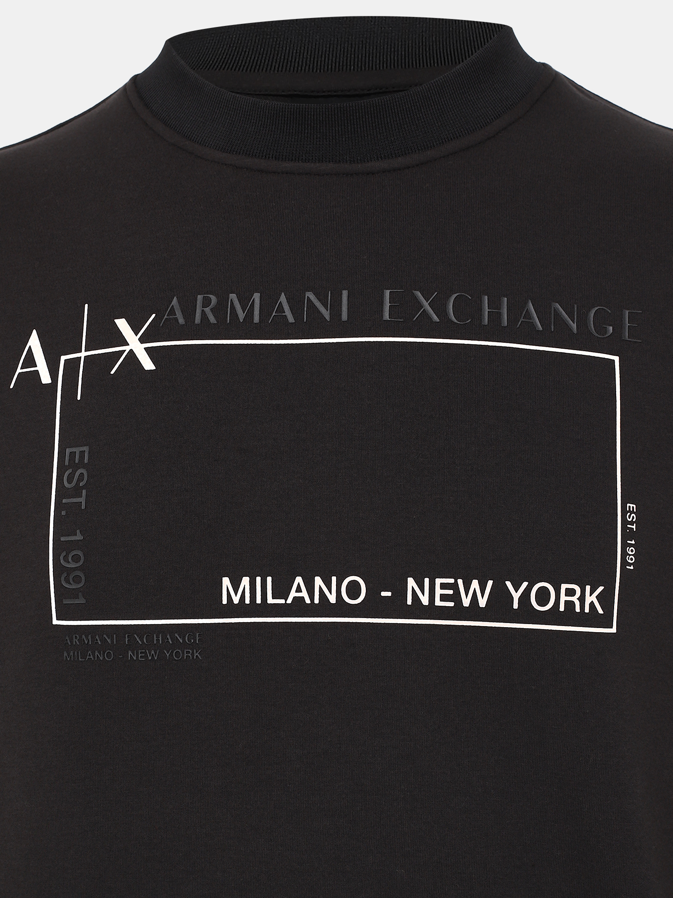 Свитшот Armani Exchange 426133-042, цвет черный, размер 46-48 - фото 3