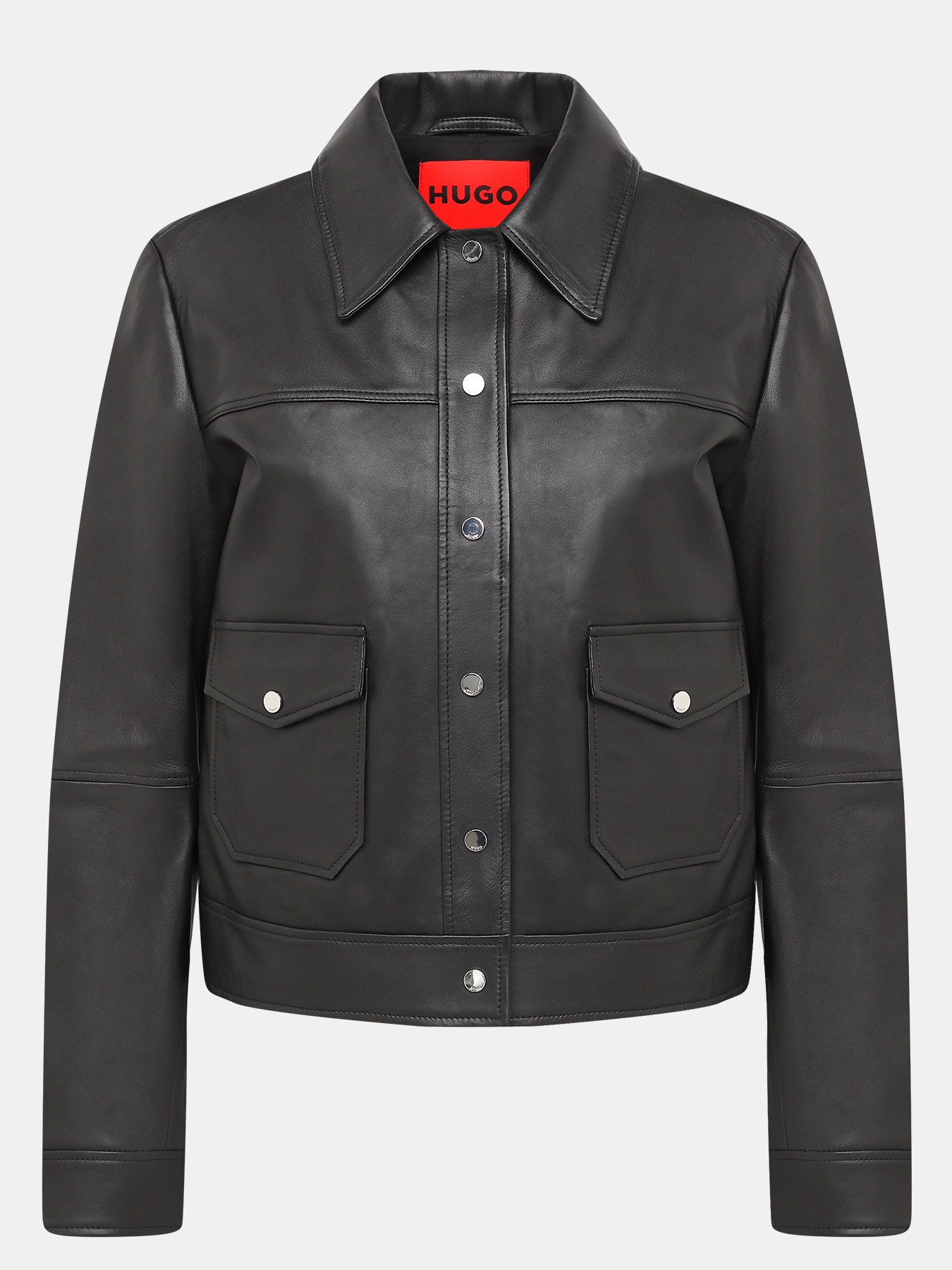 Кожаная куртка Lavelli HUGO. Цвет: черный