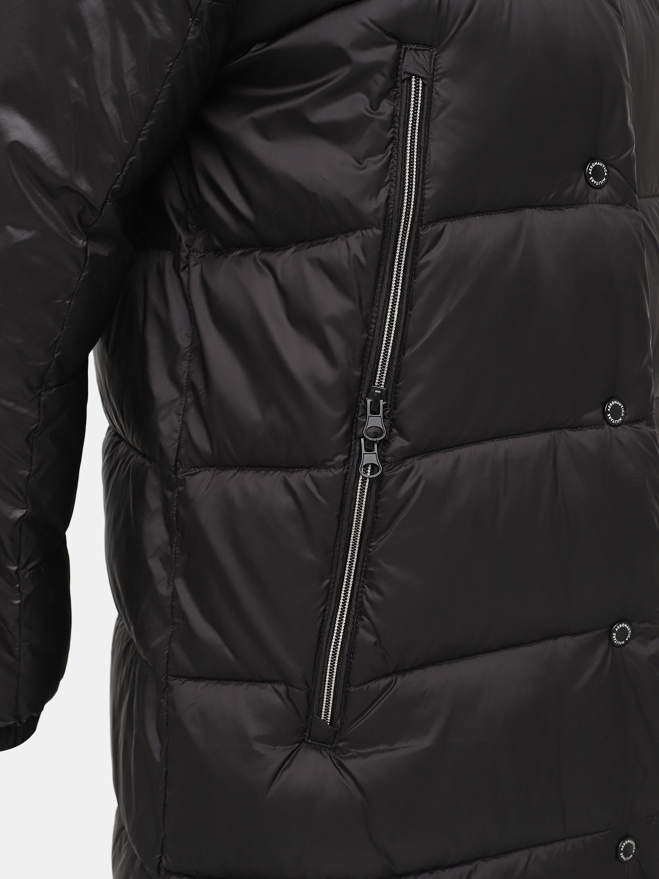 Пальто зимнее Aeronautica Militare 427384-023, цвет черный, размер 46 - фото 3